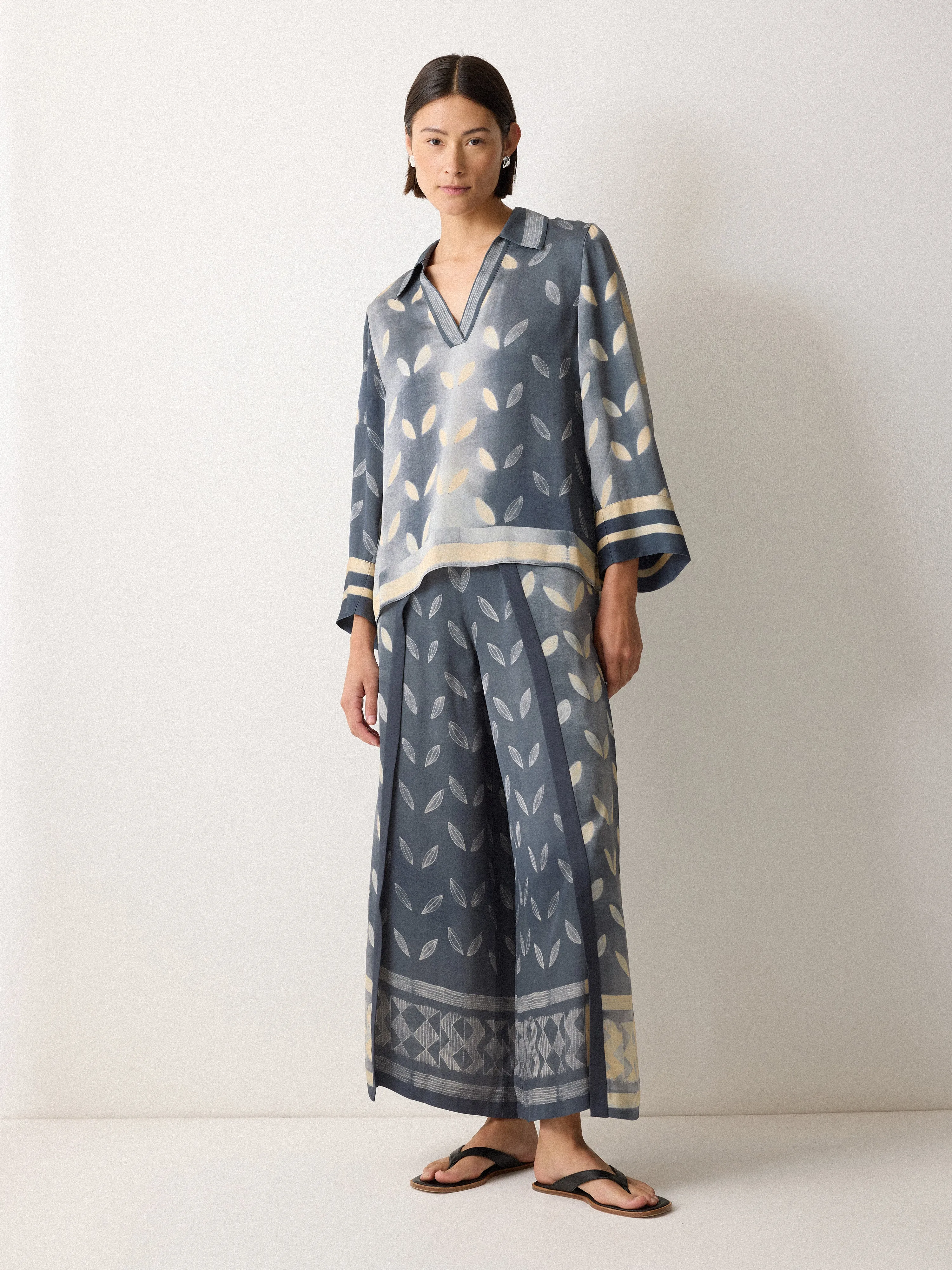 Modern Shibori Top | Blue sold by Jigsaw product image thumbnail 5