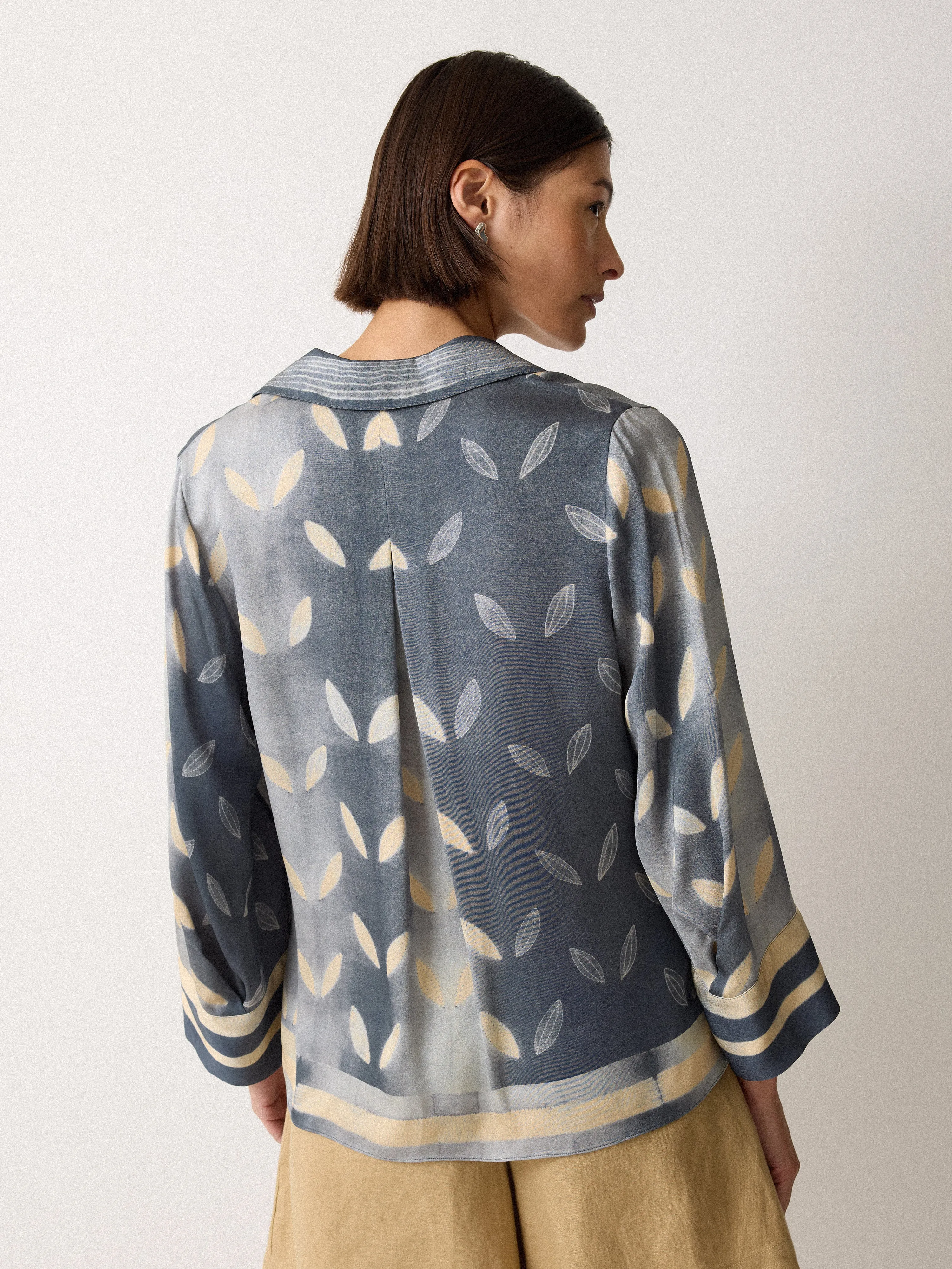 Modern Shibori Top | Blue sold by Jigsaw product image thumbnail 4