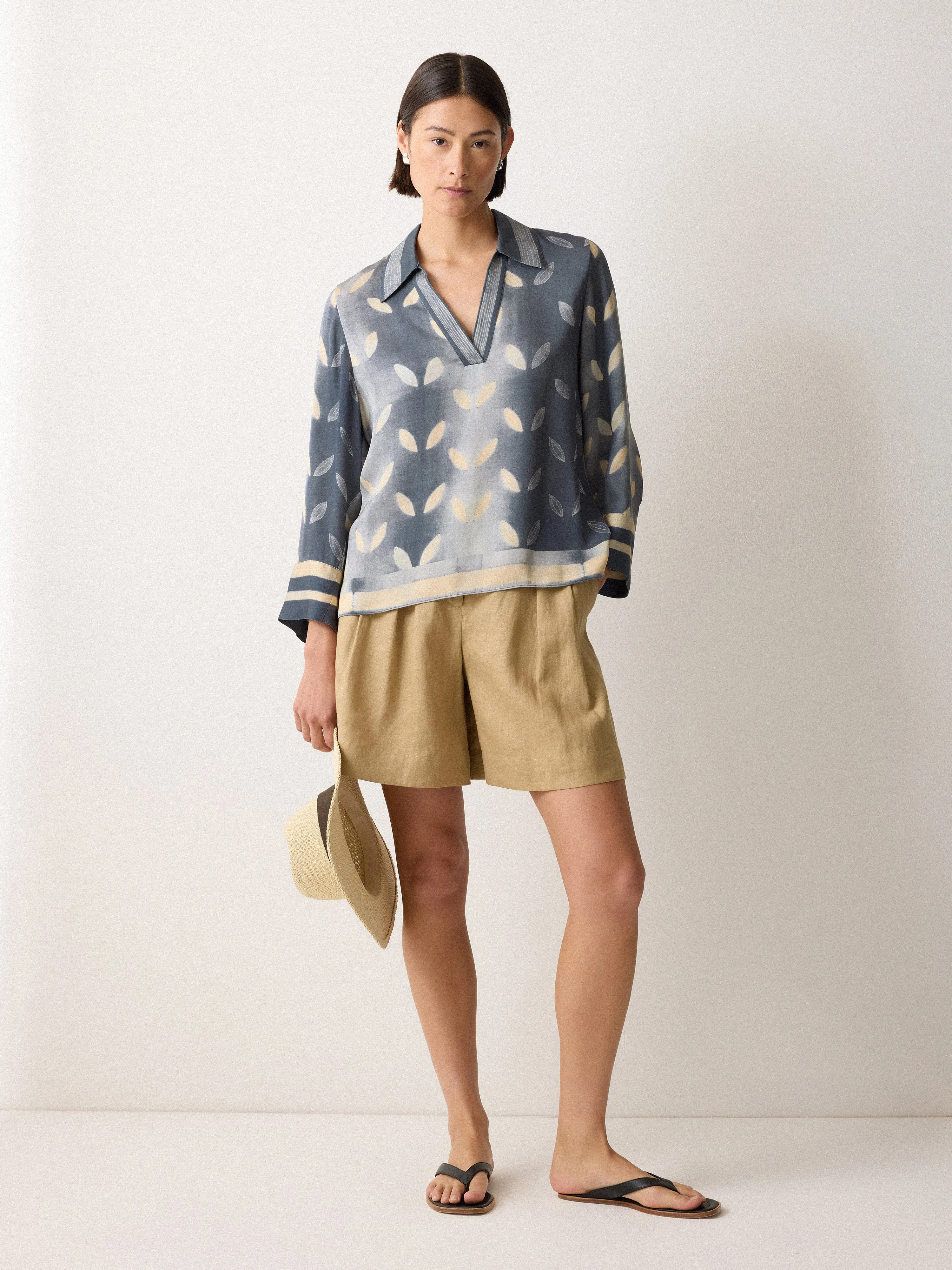 Modern Shibori Top | Blue sold by Jigsaw product image thumbnail 2