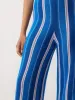 Stripe Knitted Trouser | Blue sold by Jigsaw