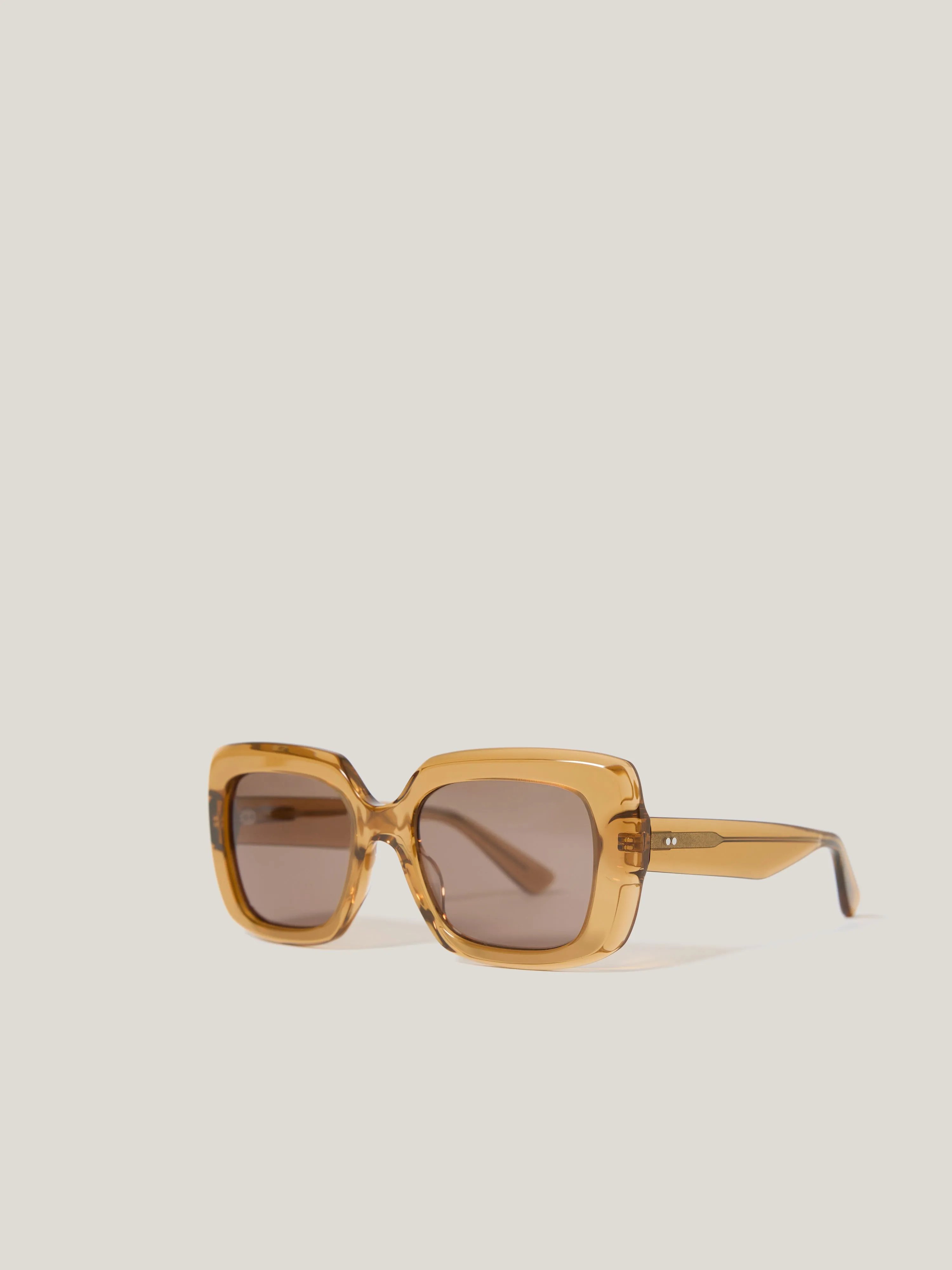 Claremont Square Sunglasses | Amber sold by Jigsaw product image thumbnail 3