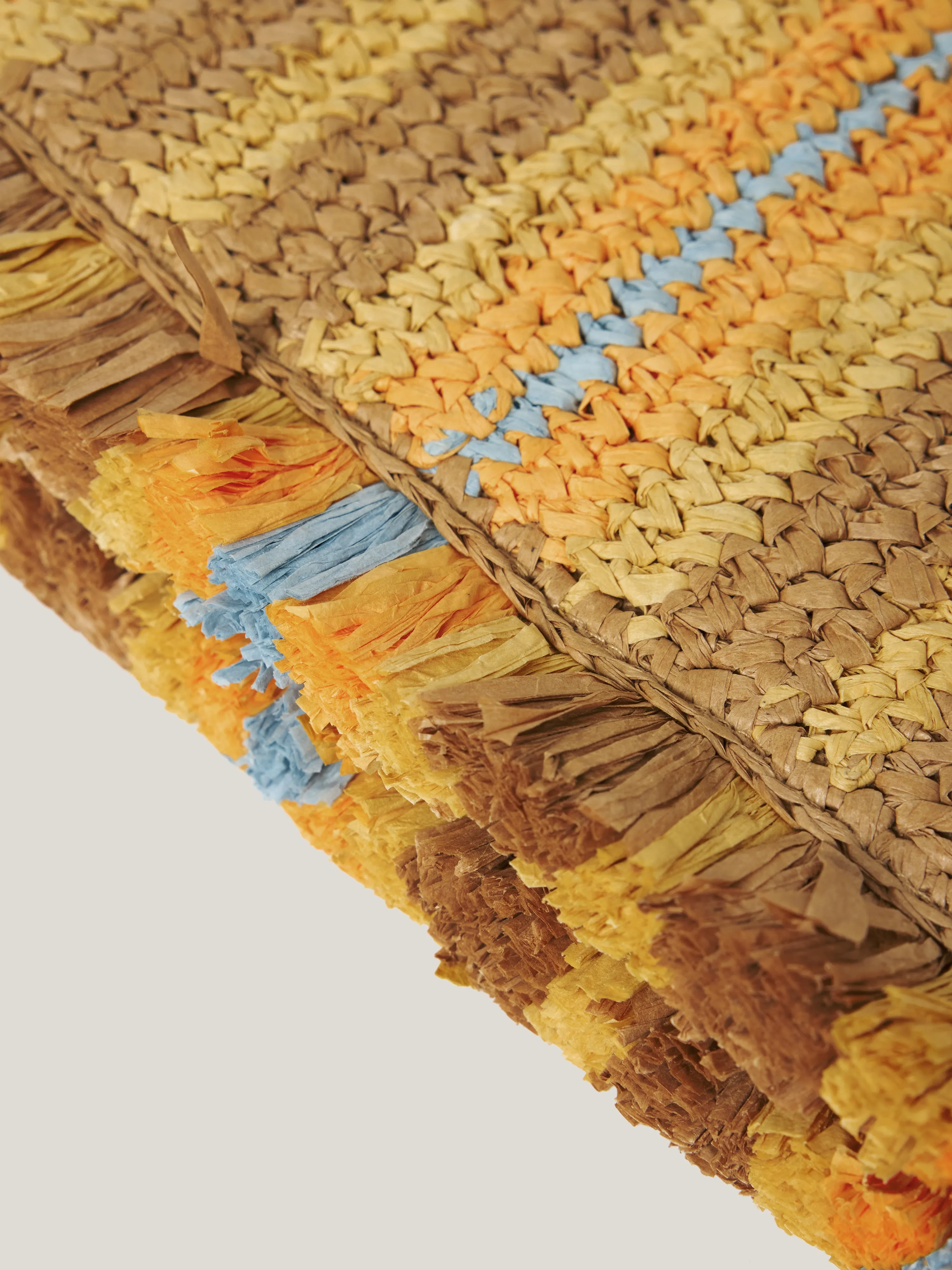 Striped Straw Pouch | Multi sold by Jigsaw product image thumbnail 5