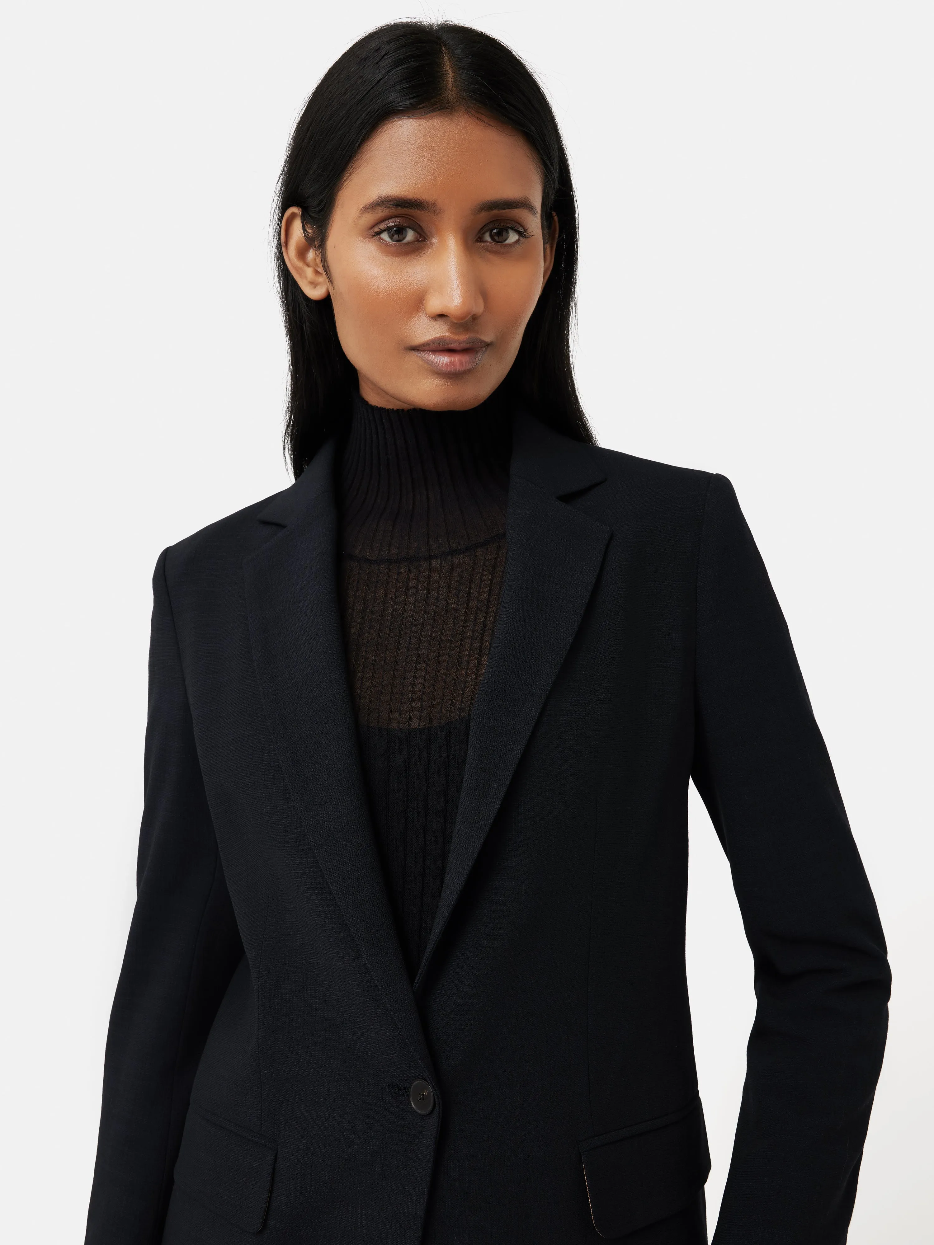 Crosshatch Knox Blazer | Navy sold by Jigsaw product image thumbnail 3