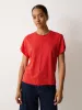 Linen Drape Sleeve Top | Red sold by Jigsaw