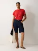 Linen Drape Sleeve Top | Red sold by Jigsaw