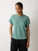Linen Drape Sleeve Top | Green sold by Jigsaw