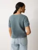 Abstract Lace Knitted Top | Blue sold by Jigsaw