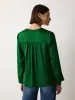 Recycled Satin Tunic Top | Emerald sold by Jigsaw