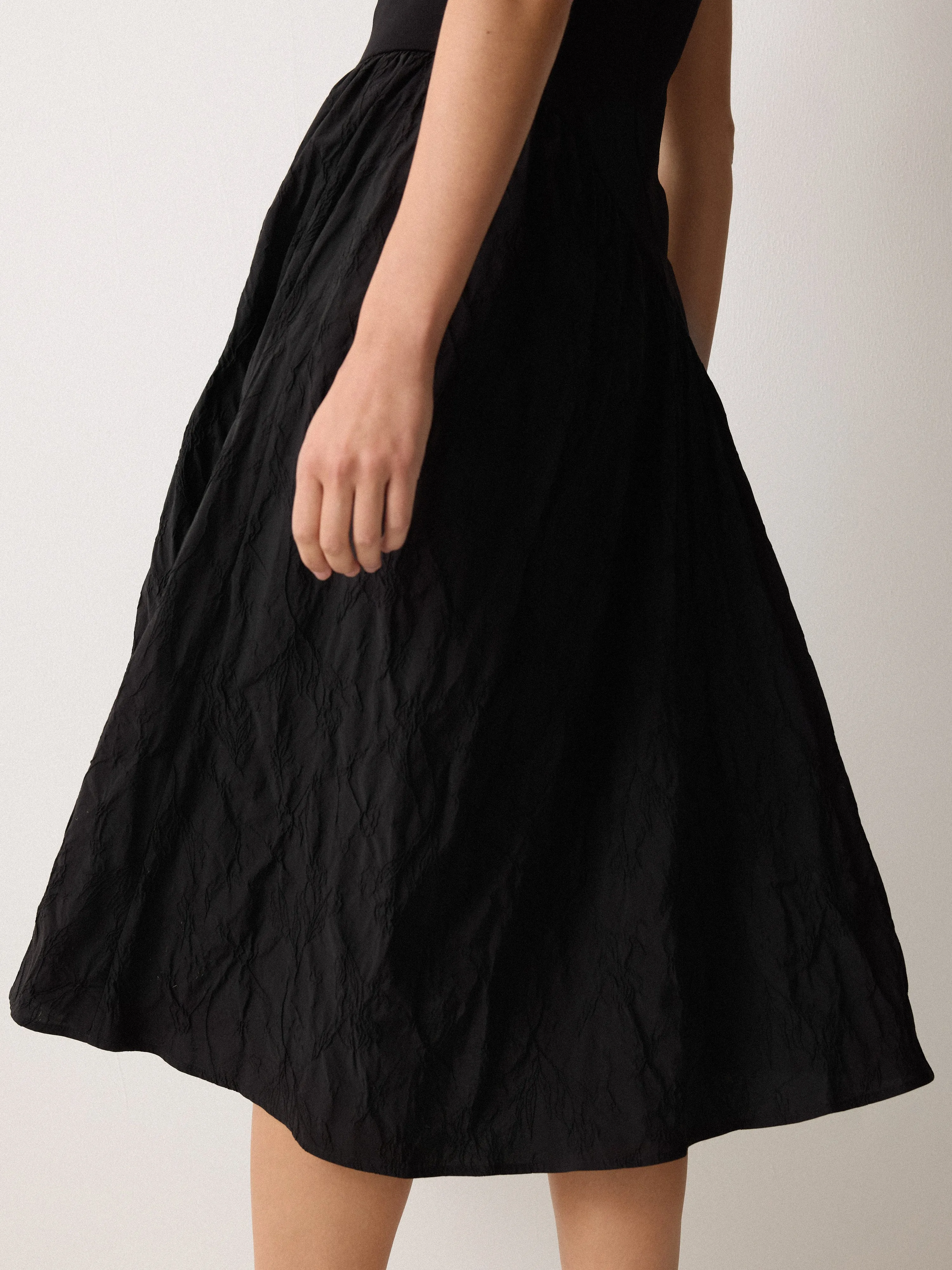 Scuba Cotton Textured Dress | Black sold by Jigsaw product image thumbnail 5