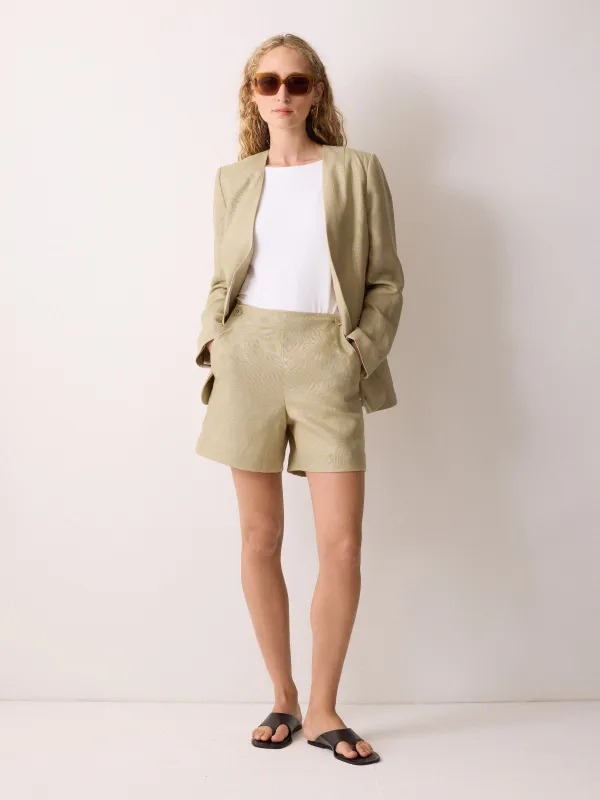 Irish Linen Sailor Short | Sand sold by Jigsaw