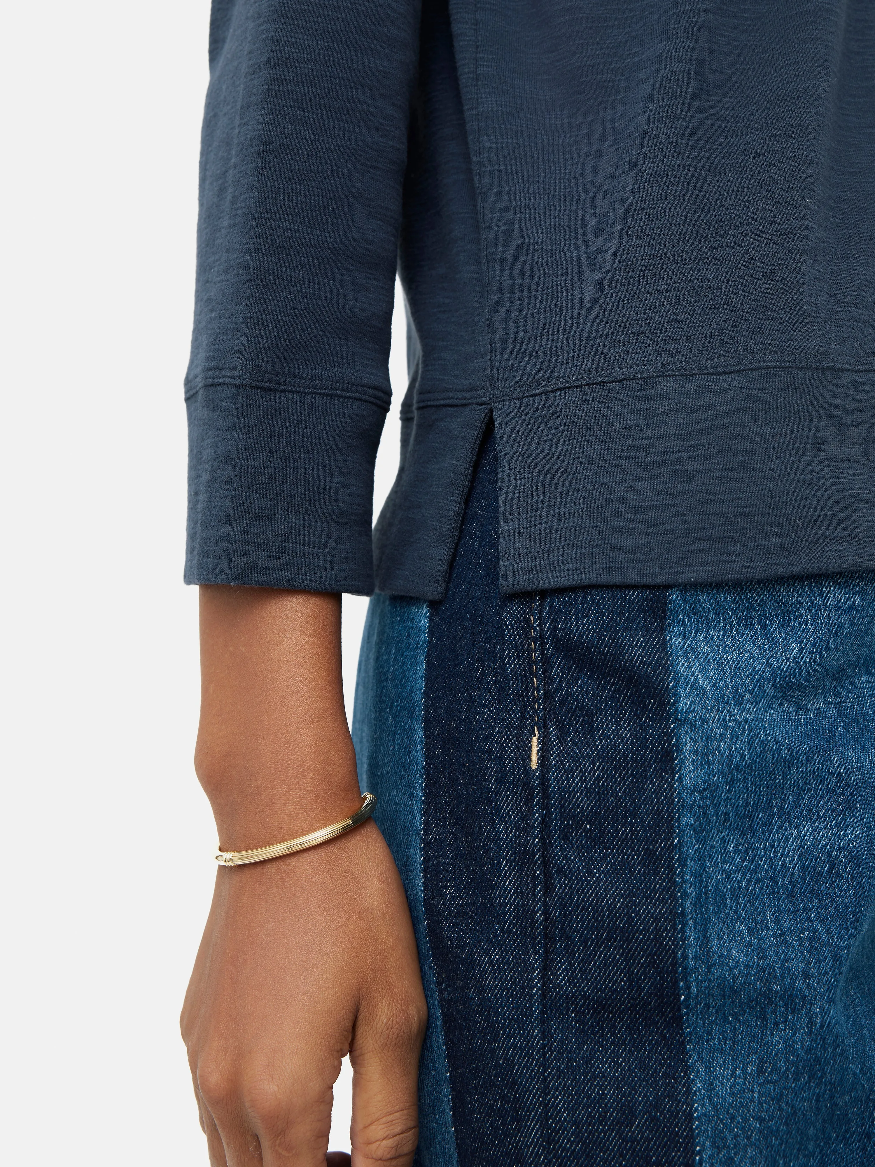 Cotton Luxe Raglan Tee | Slate sold by Jigsaw product image thumbnail 4