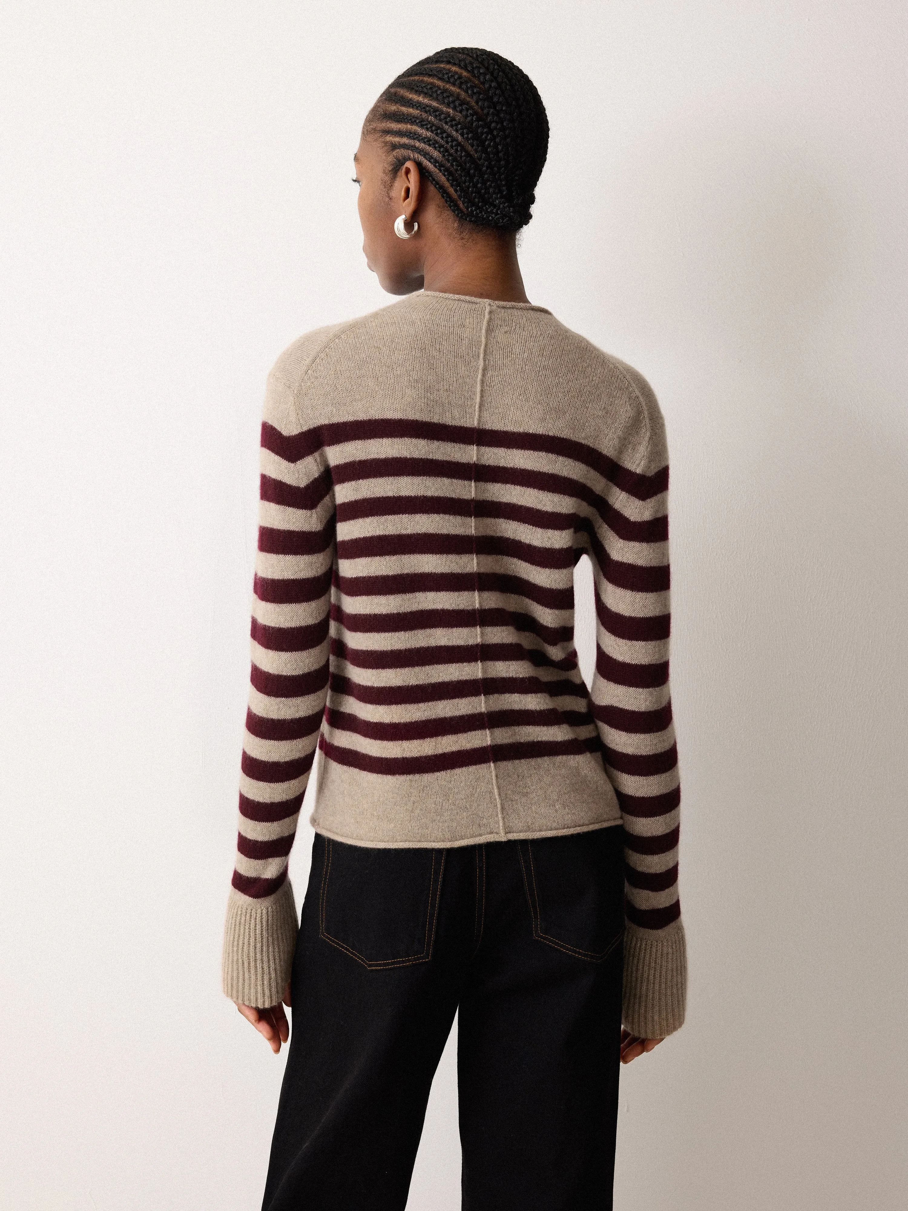 Cloud Cashmere Eldon Stripe | Oatmeal sold by Jigsaw product image thumbnail 3