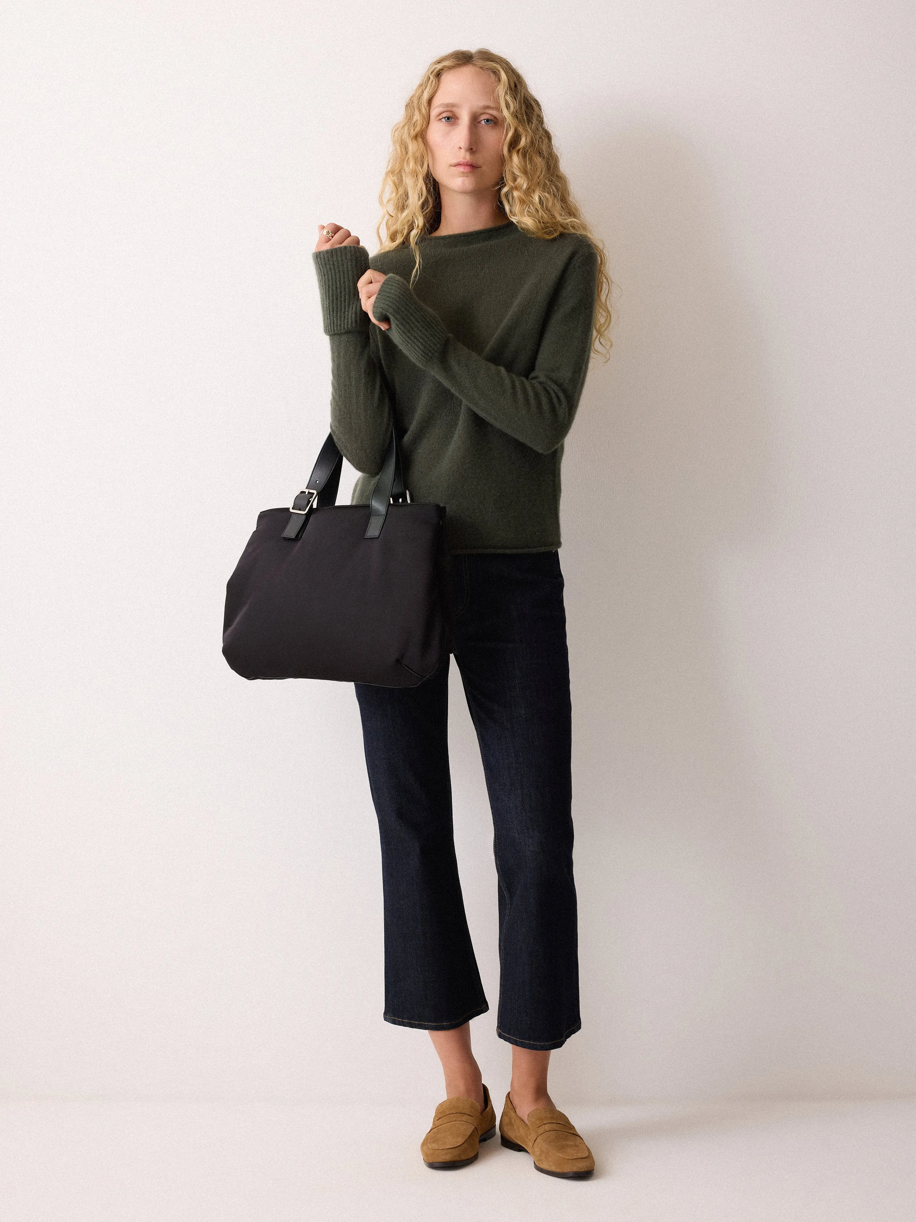 Cloud Cashmere Eldon Jumper | Khaki sold by Jigsaw product image thumbnail 2