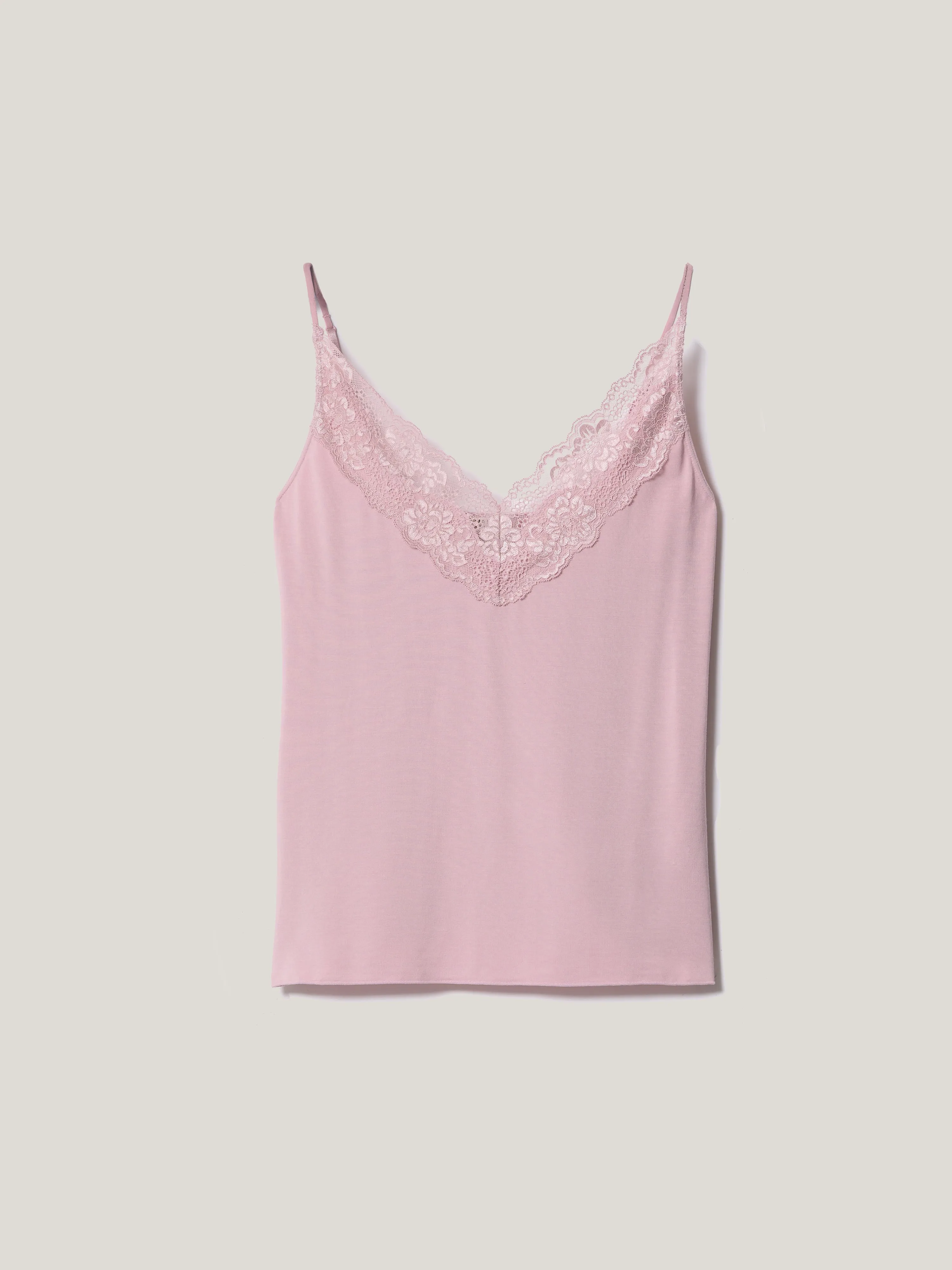 Modal Lace V Cami | Flush Pink sold by Jigsaw product image thumbnail 5