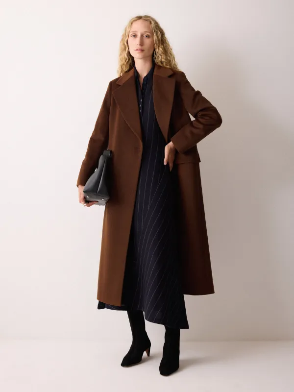 Wool Maxi City Coat | Brown sold by Jigsaw