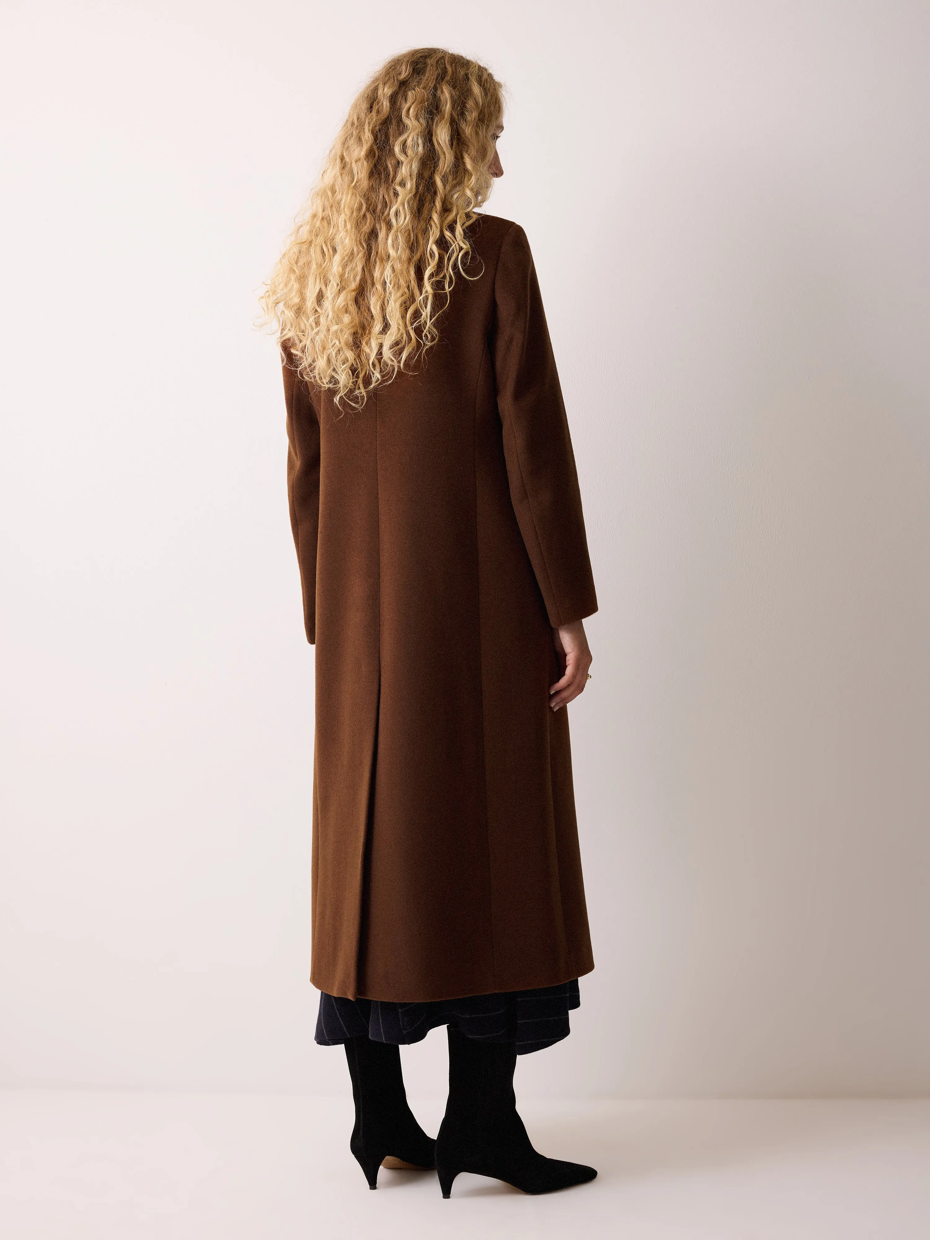 Wool Maxi City Coat | Brown sold by Jigsaw product image thumbnail 5