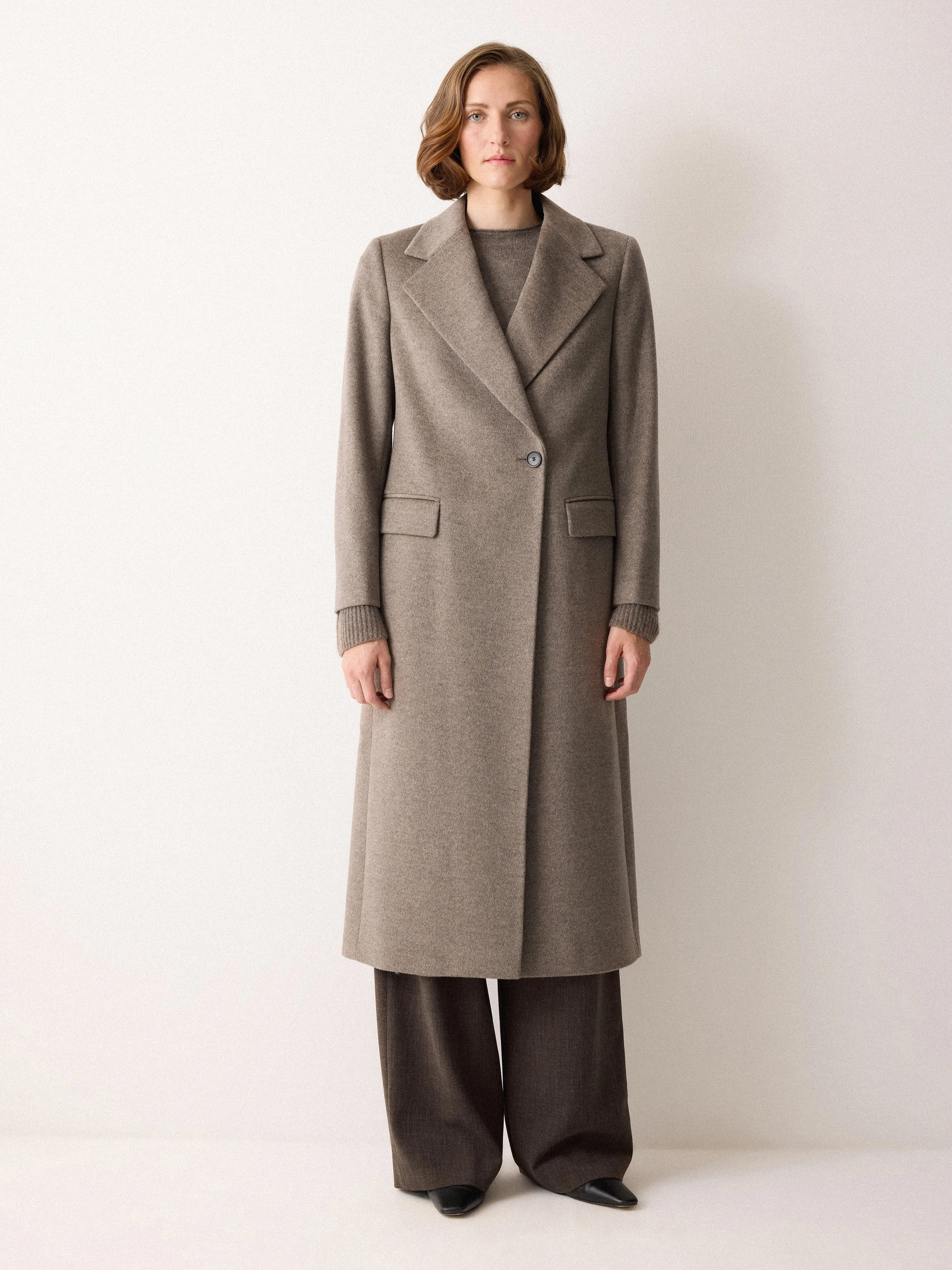 Wool Maxi City Coat | Taupe sold by Jigsaw product image thumbnail 3