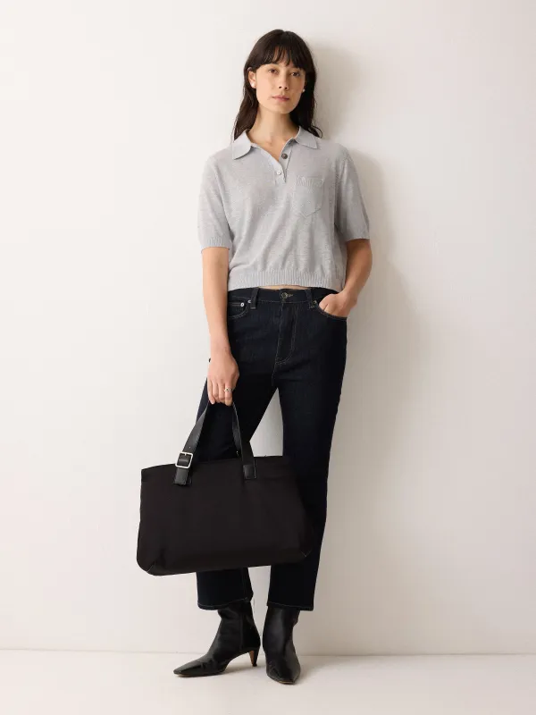 Linen Cotton Polo | Blue sold by Jigsaw