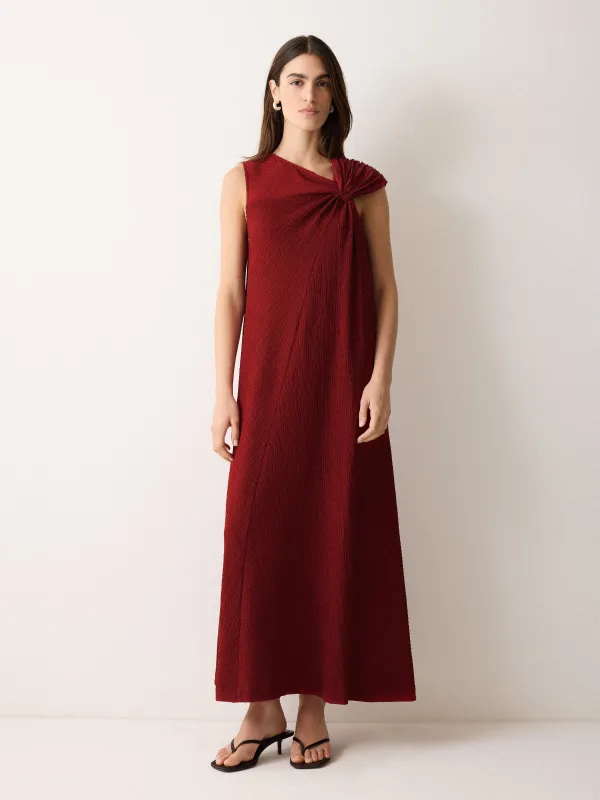 Crinkle Jersey Flowy Dress | Red sold by Jigsaw