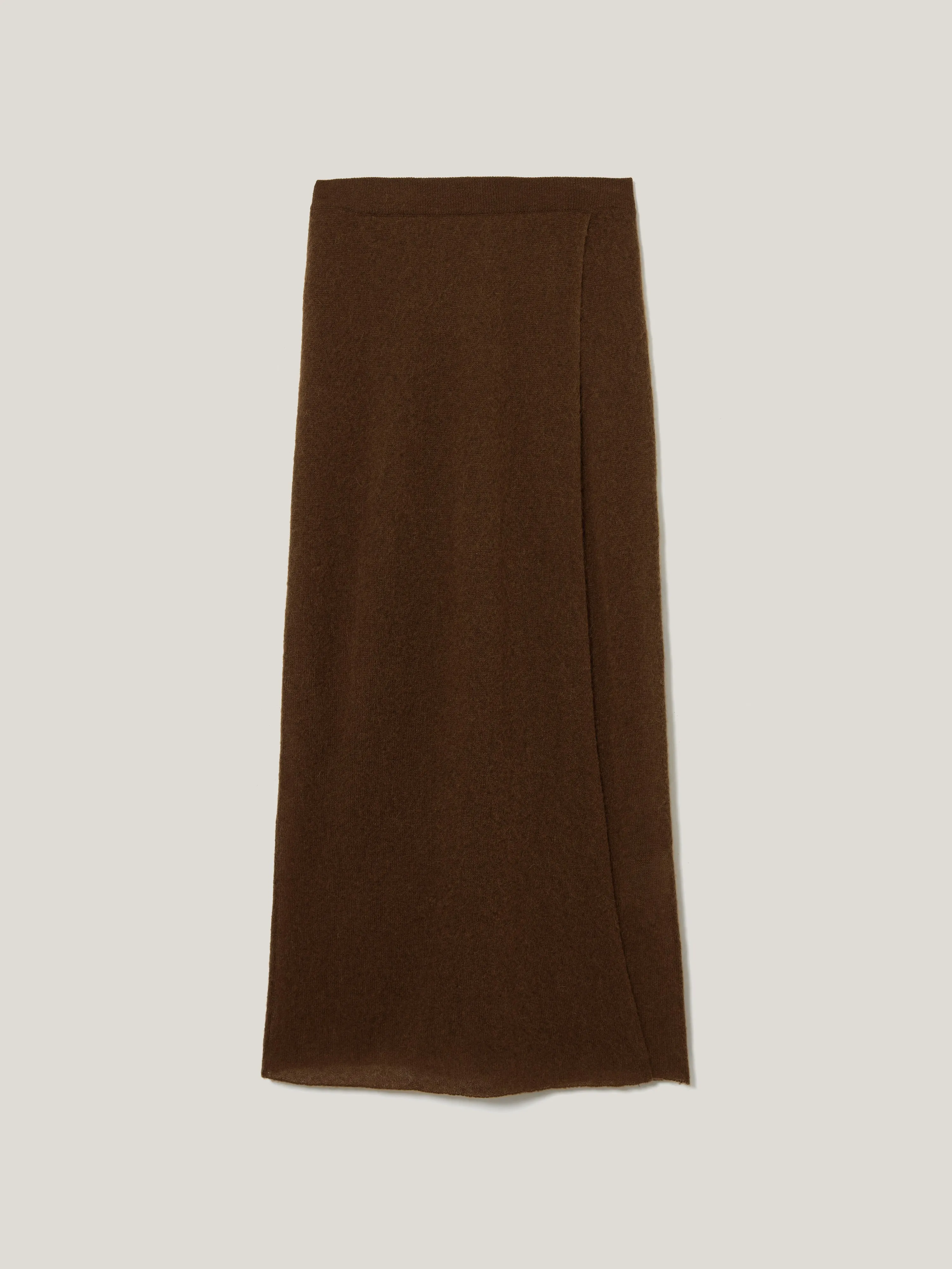 Soft Gauzy Knit Skirt | Brown sold by Jigsaw product image thumbnail 5