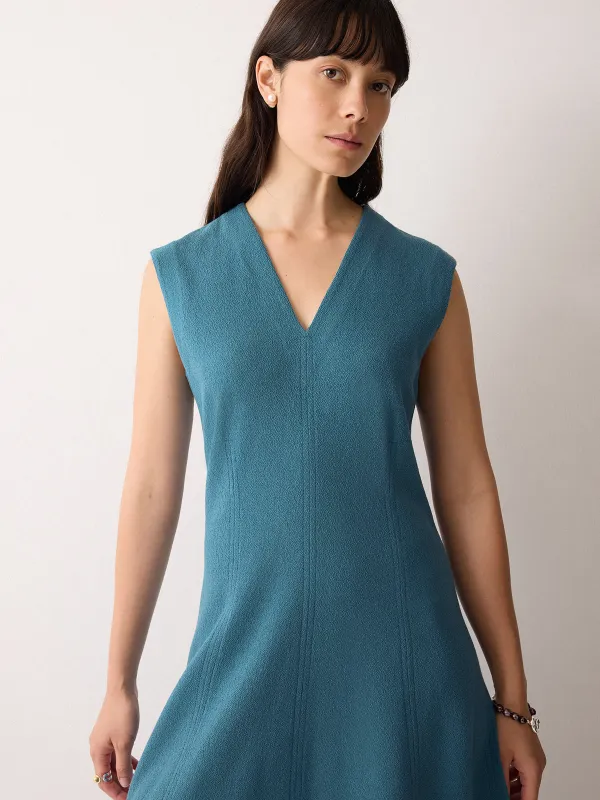 Sleeveless Stitched Dress  | Blue sold by Jigsaw
