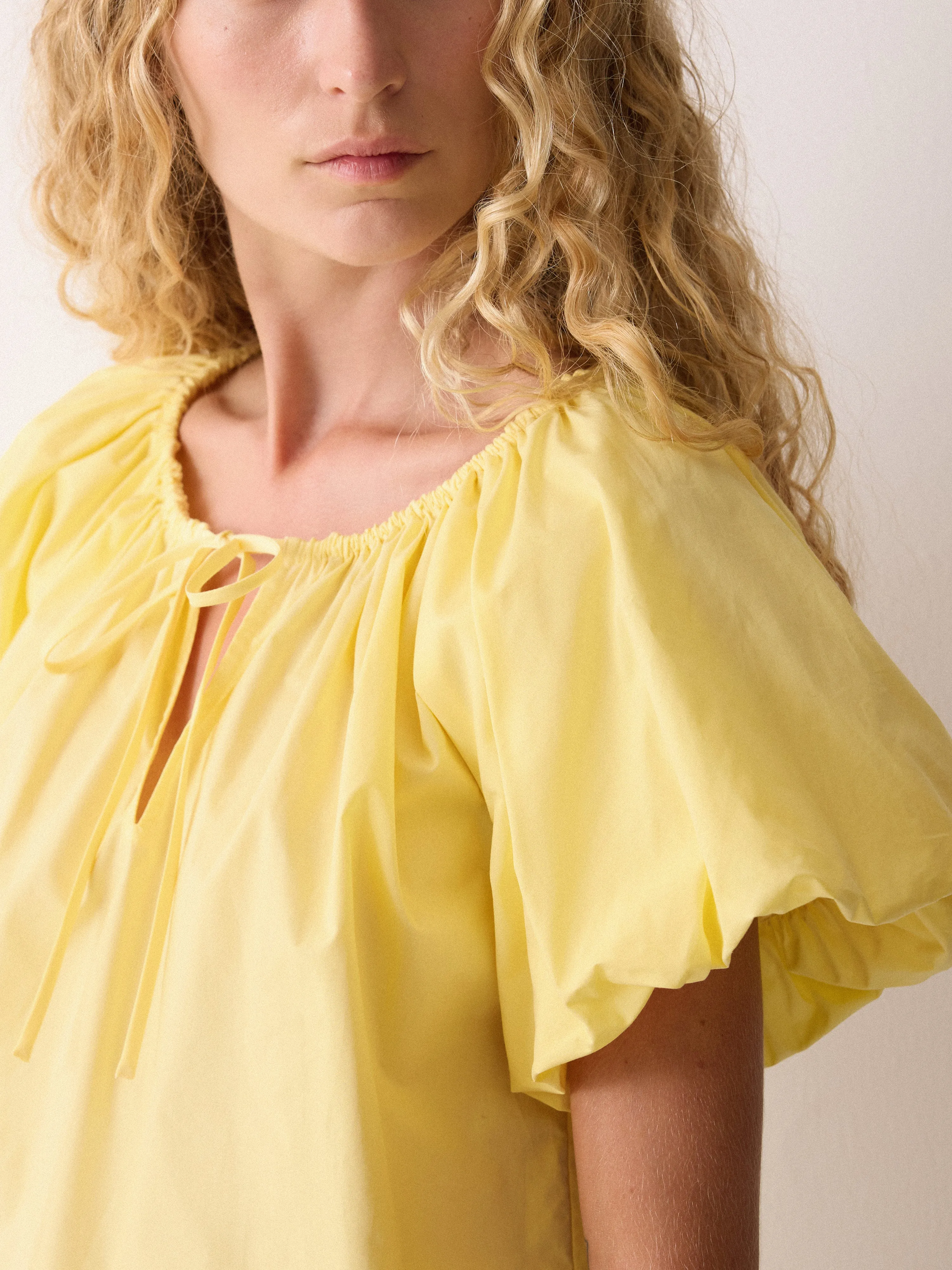 Cotton Puff Sleeve Top | Yellow sold by Jigsaw product image thumbnail 2