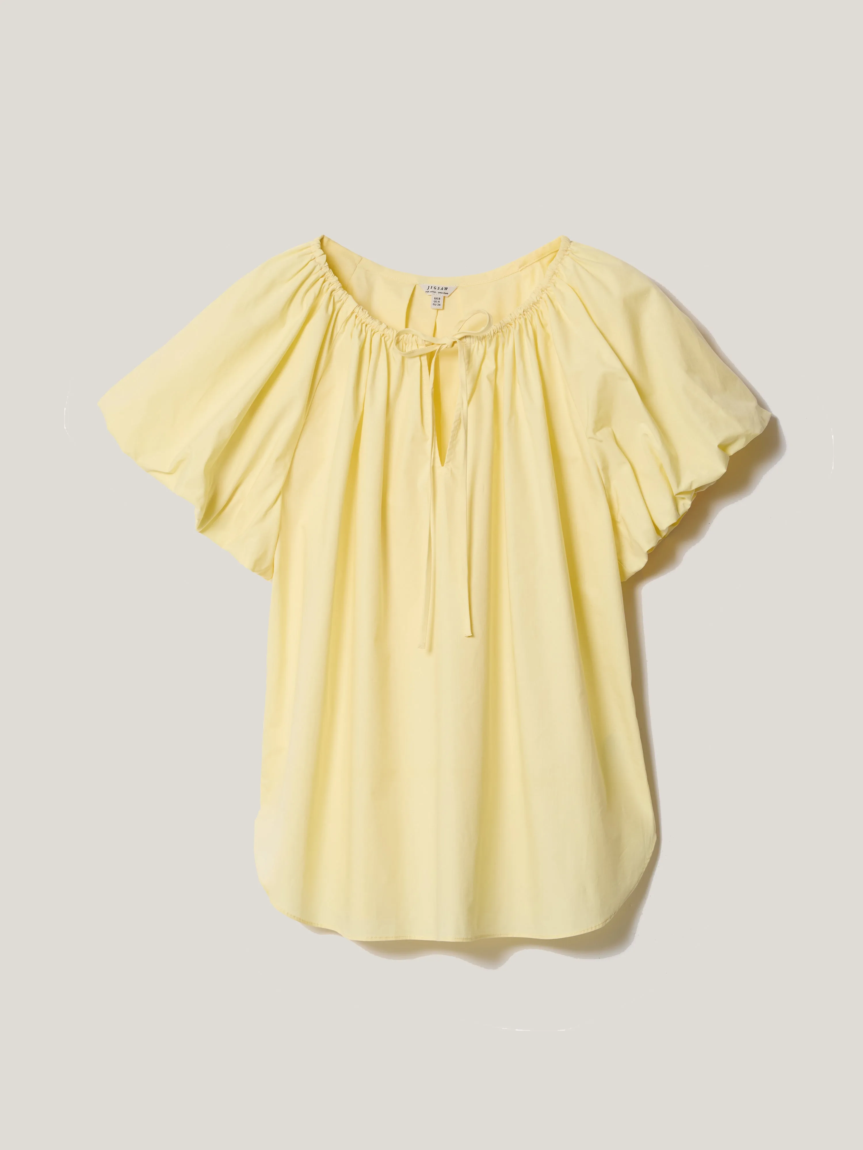 Cotton Puff Sleeve Top | Yellow sold by Jigsaw product image thumbnail 5