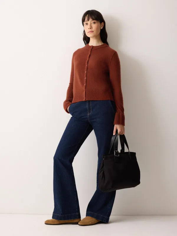 Cloud Cashmere Petersham Cardi | Auburn sold by Jigsaw