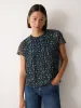 Polka Dot Chiffon Top | Grey sold by Jigsaw