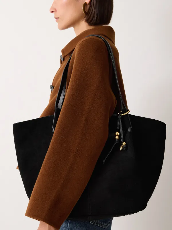 Leather Trinkets Bag Charm | Black sold by Jigsaw