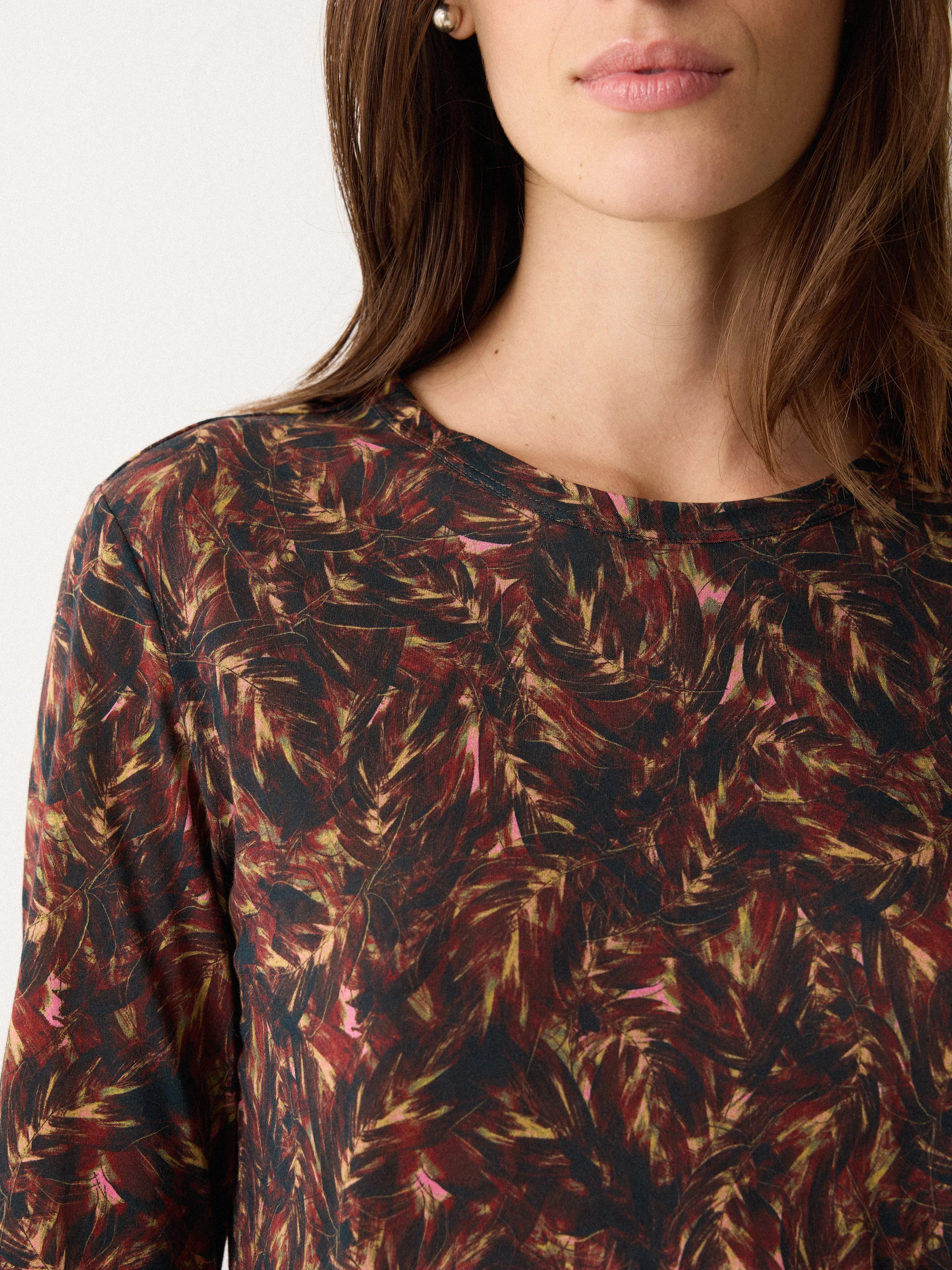 Wild Feather Long Sleeve Tee | Brown sold by Jigsaw product image thumbnail 2