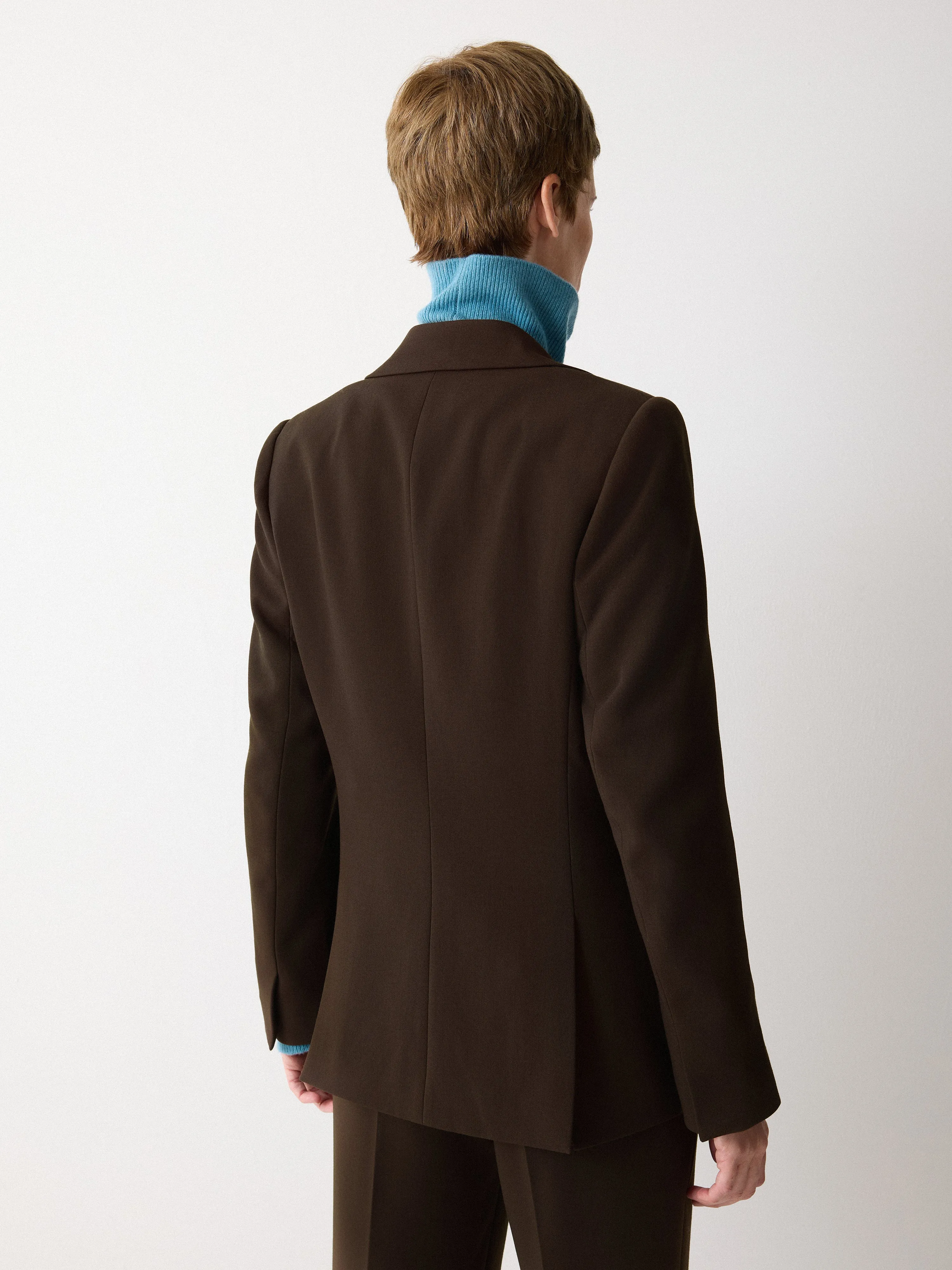 Kenley Crepe Blazer | Brown sold by Jigsaw product image thumbnail 2