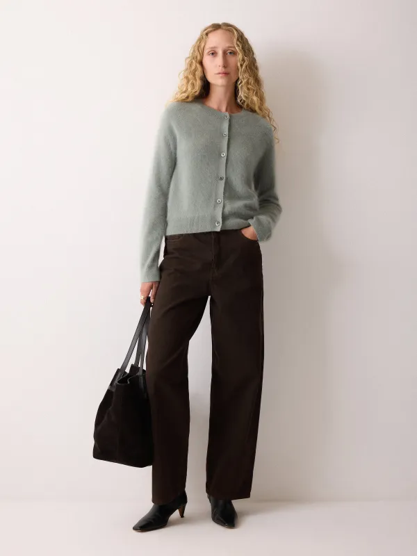 Lucia High Waisted Jean | Brown sold by Jigsaw
