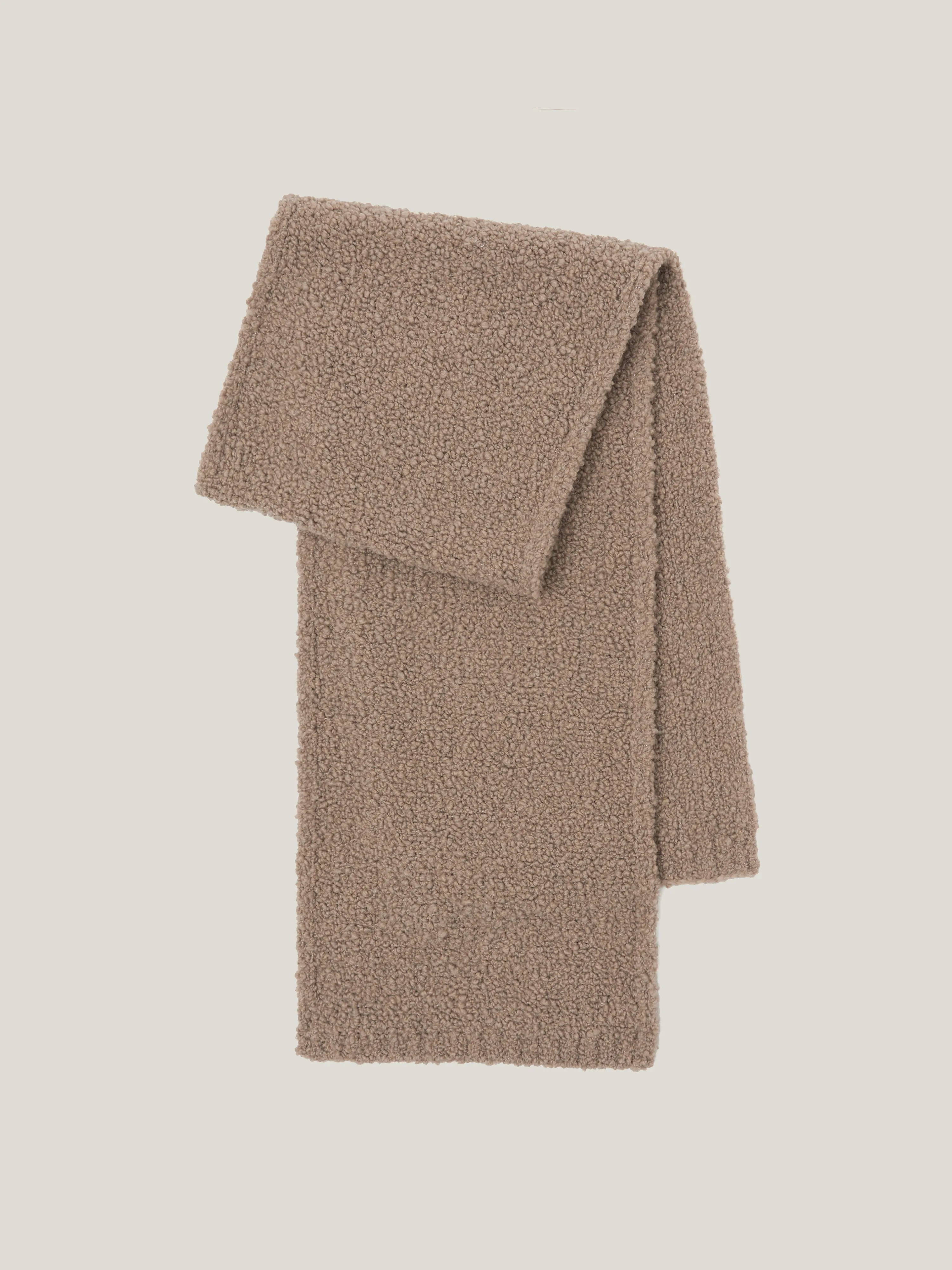 Boucle Scarf | Taupe sold by Jigsaw product image thumbnail 3