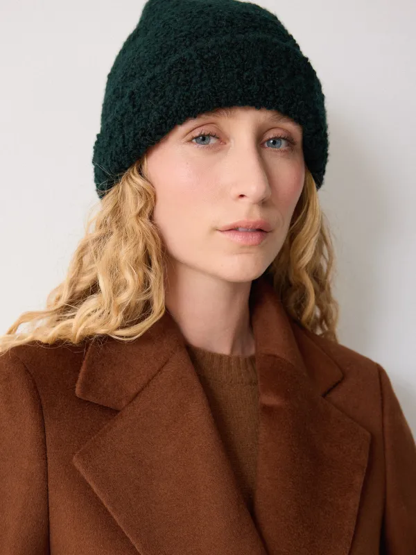 Boucle Beanie | Green sold by Jigsaw
