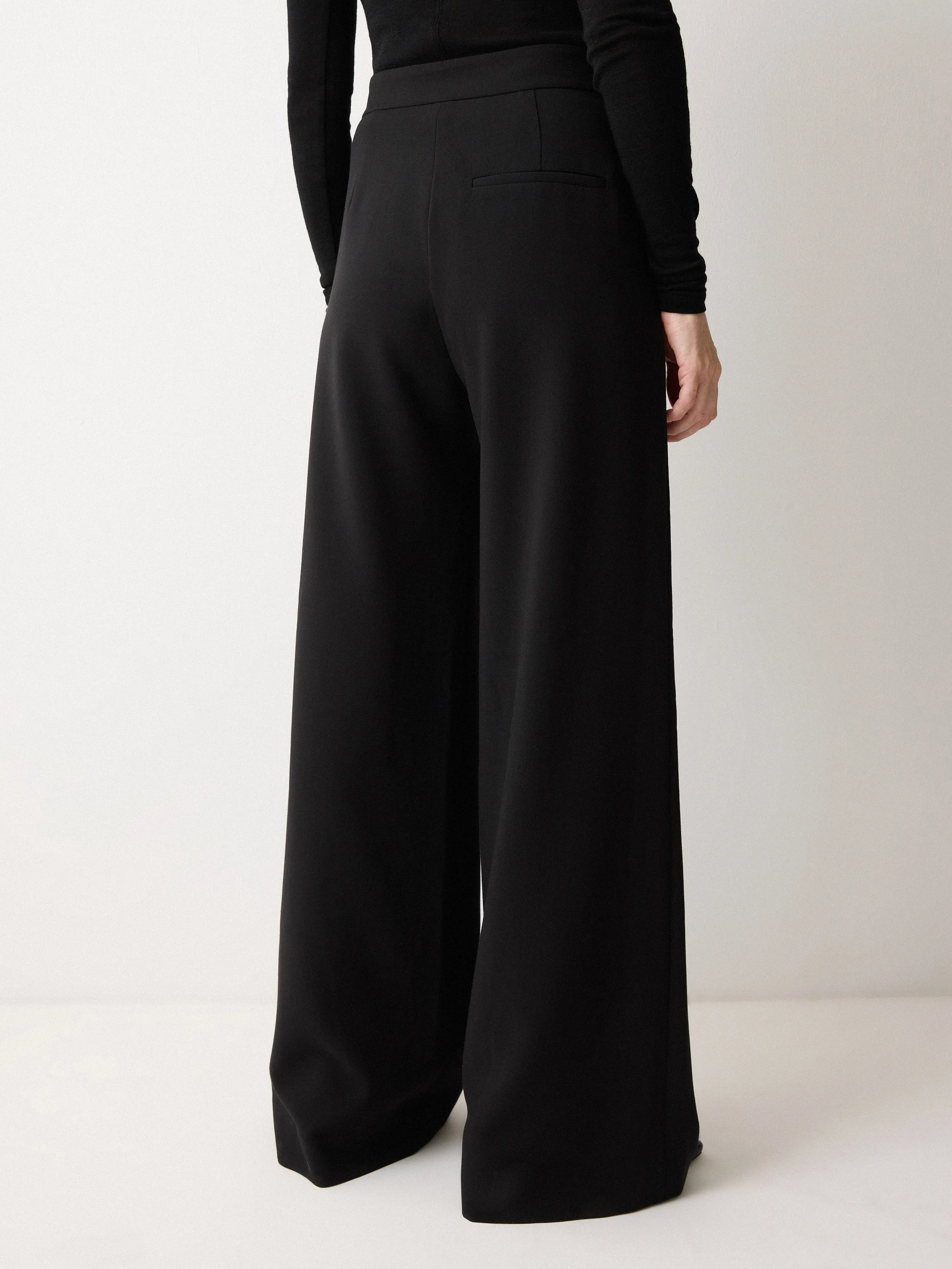 Modern Crepe Wide Leg Trouser | Black sold by Jigsaw product image thumbnail 2
