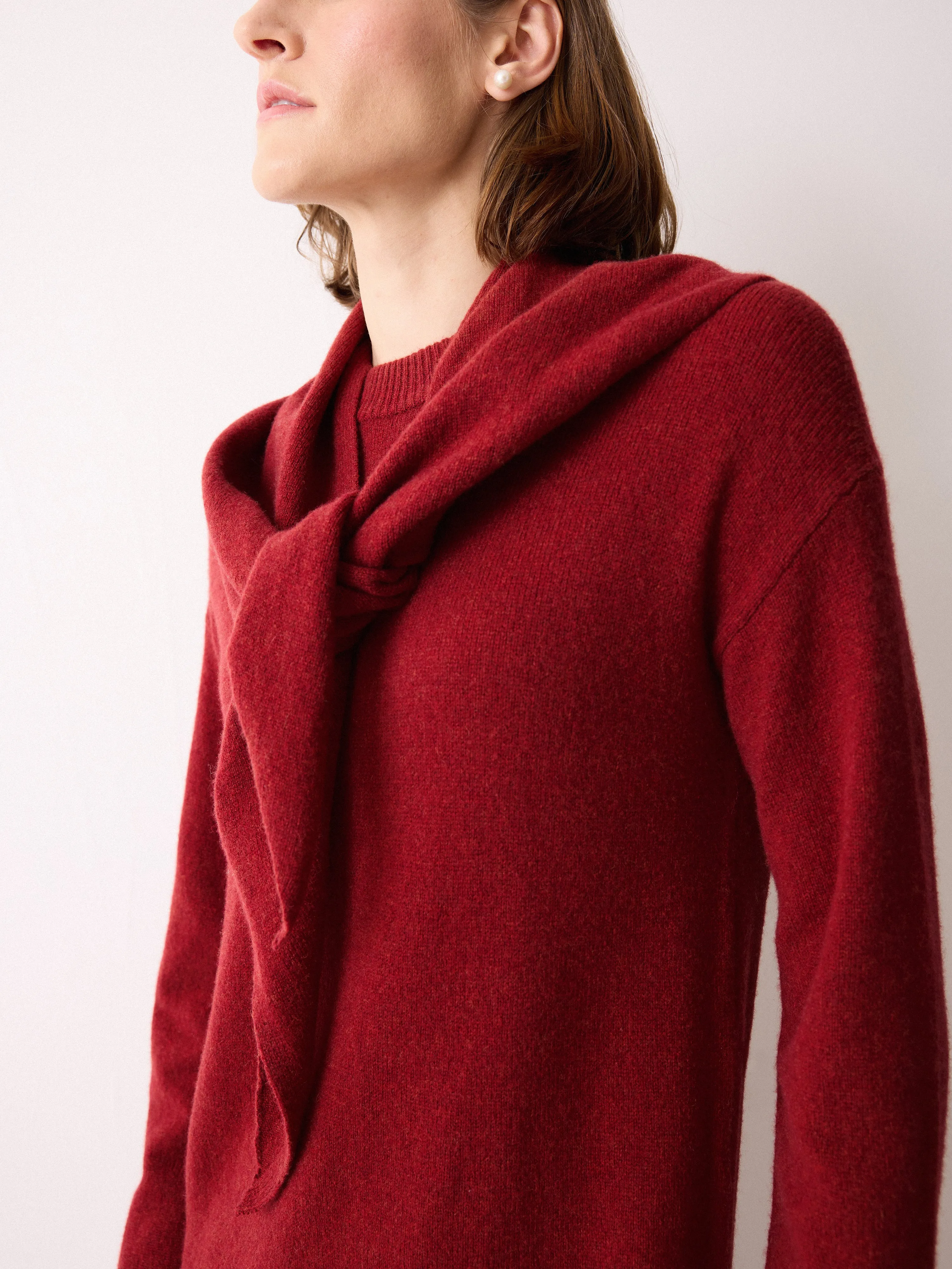 Triangular Scarf Knit Dress | Red sold by Jigsaw product image thumbnail 2