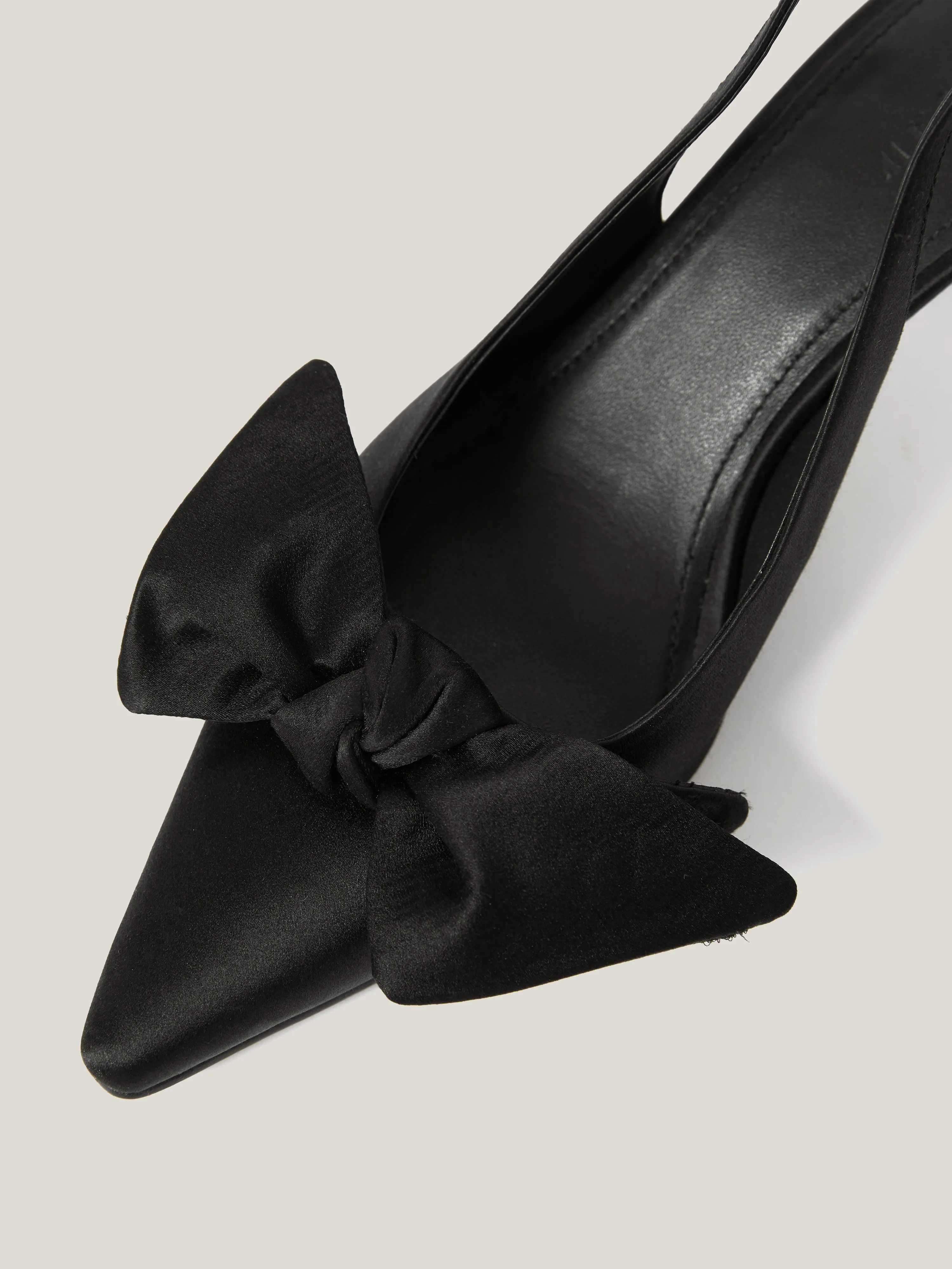 Satin Bow Slingback Heel | Black sold by Jigsaw product image thumbnail 4