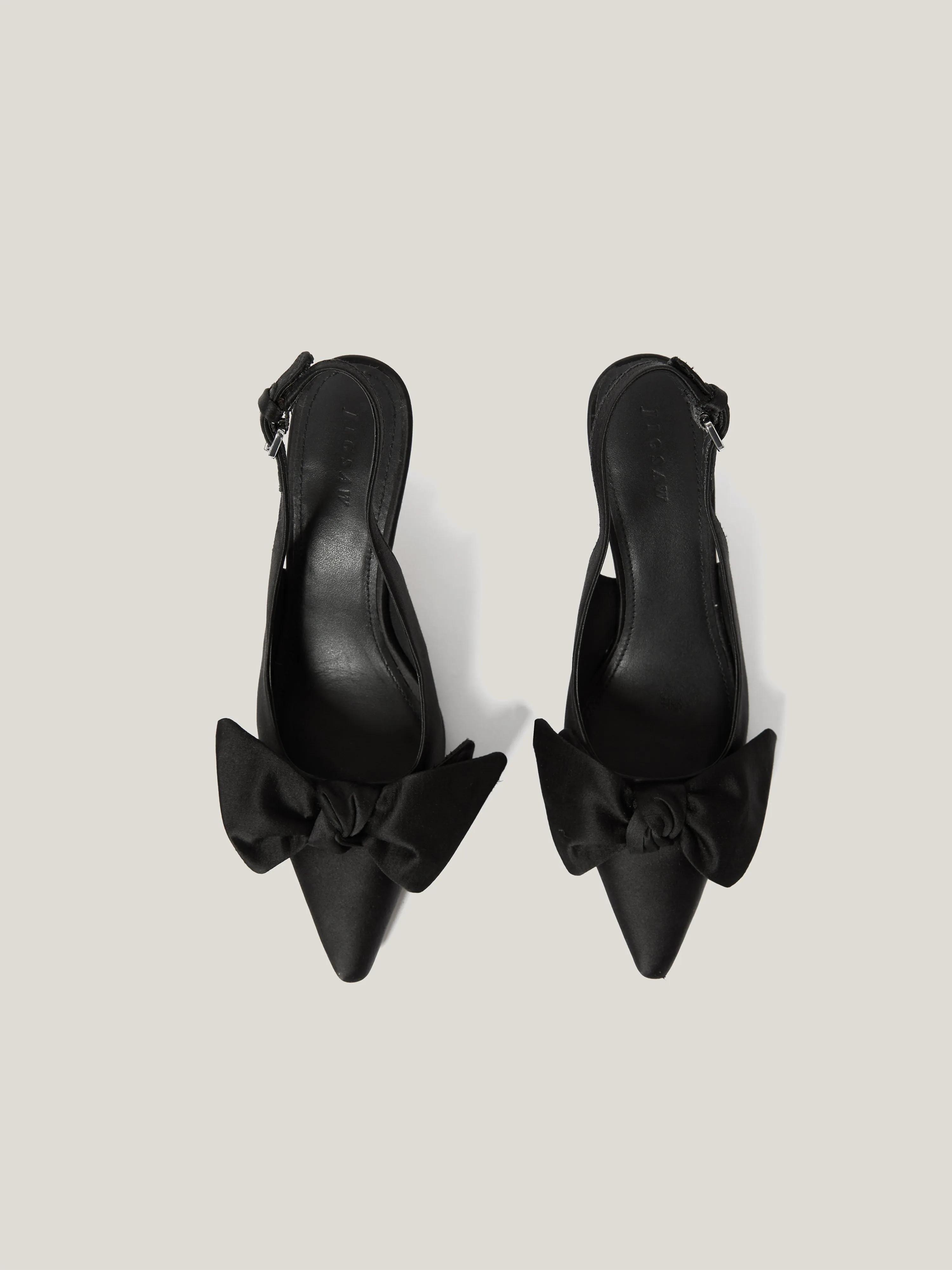 Satin Bow Slingback Heel | Black sold by Jigsaw product image thumbnail 3