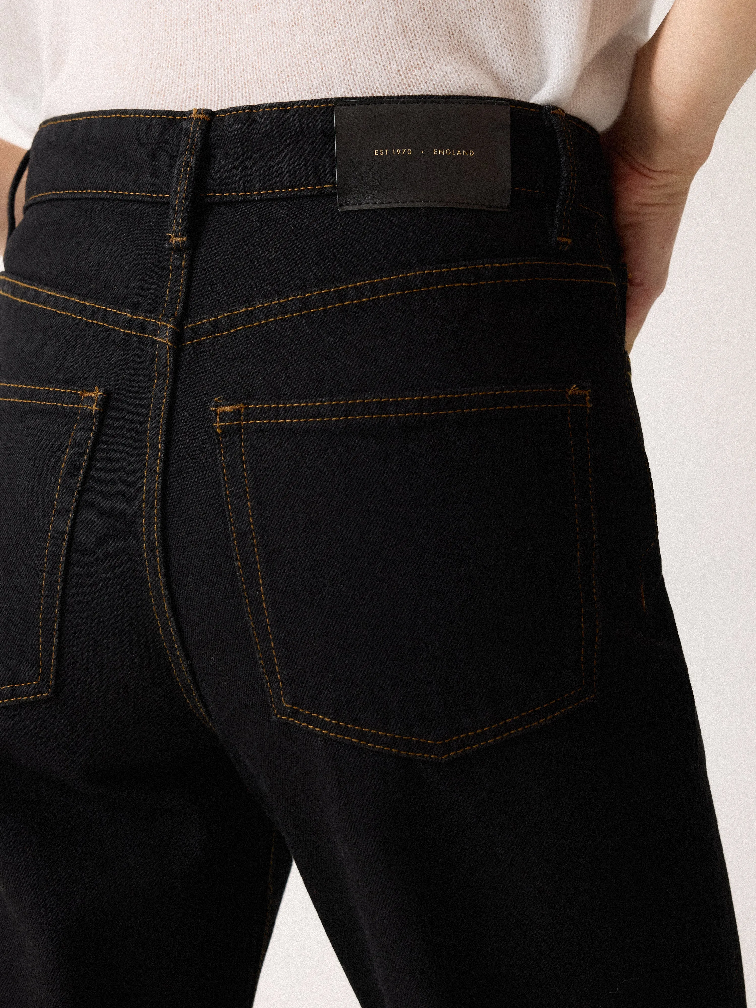 Greta Bootleg Jean | Black sold by Jigsaw product image thumbnail 4