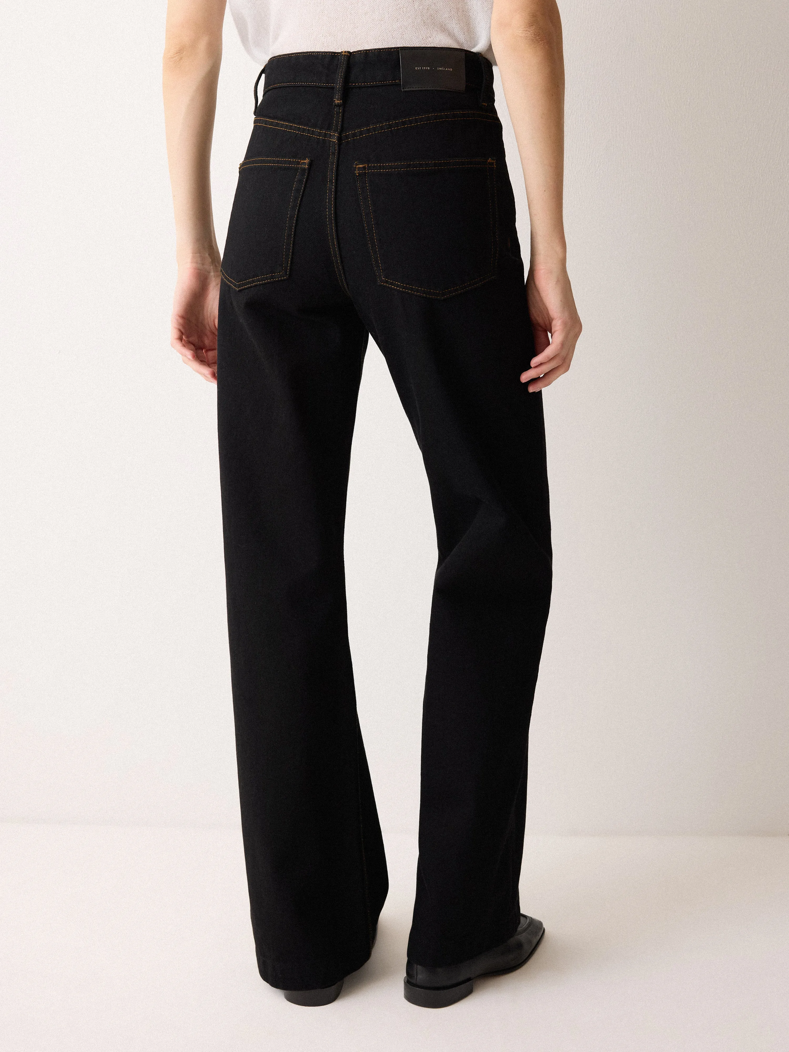 Greta Bootleg Jean | Black sold by Jigsaw product image thumbnail 5