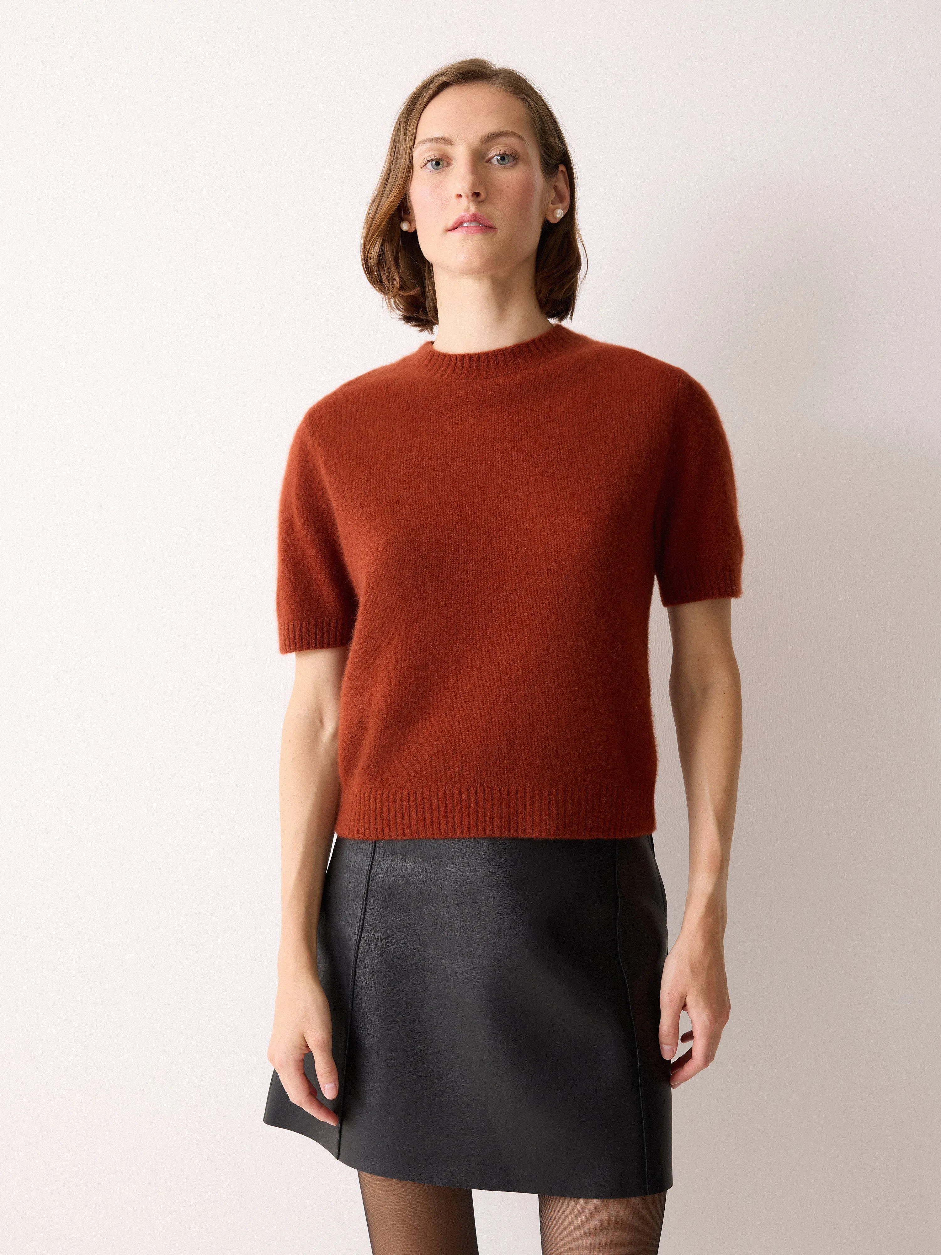 Bonded Leather Mini Skirt | Black sold by Jigsaw product image thumbnail 3