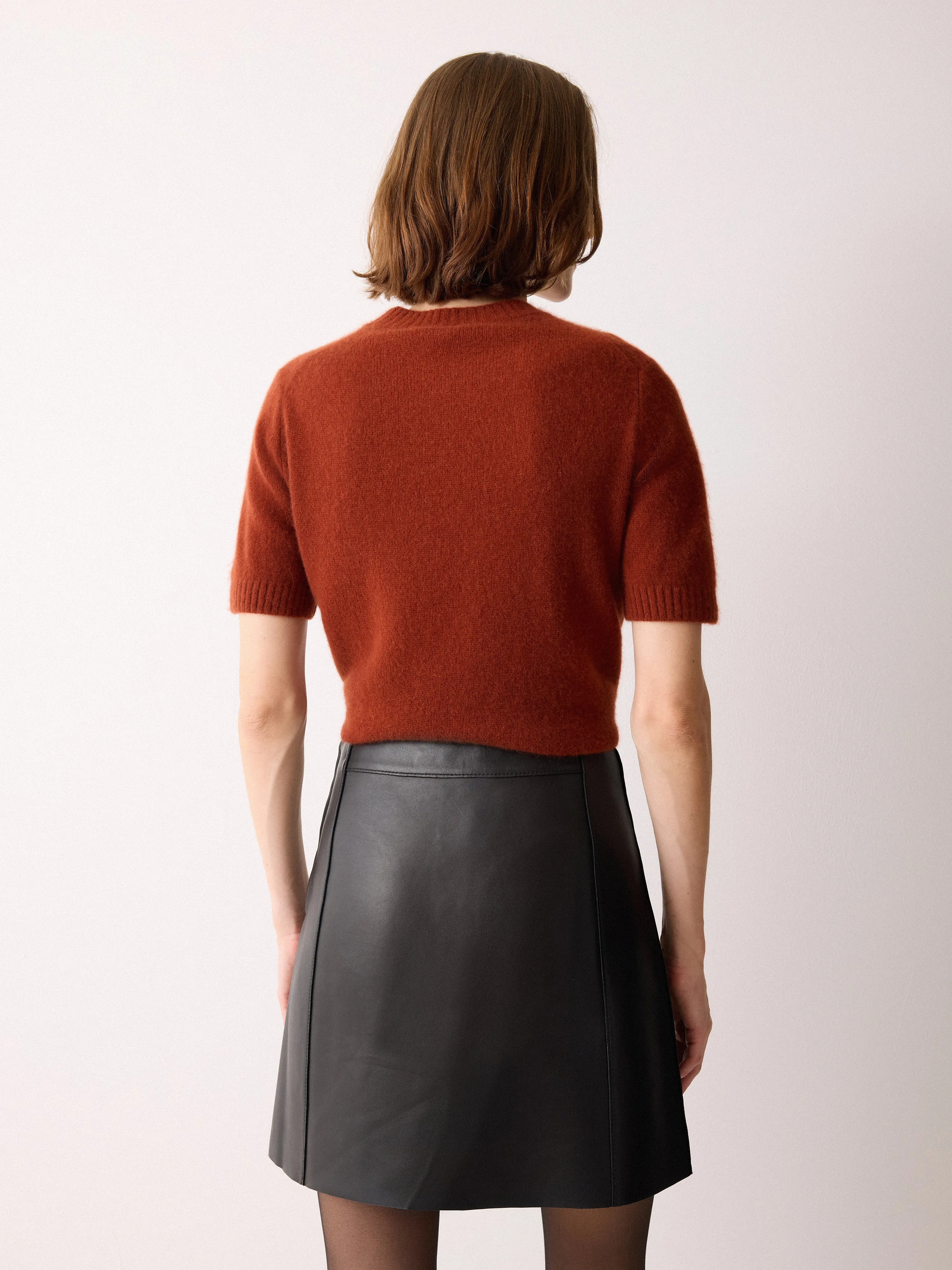 Bonded Leather Mini Skirt | Black sold by Jigsaw product image thumbnail 4