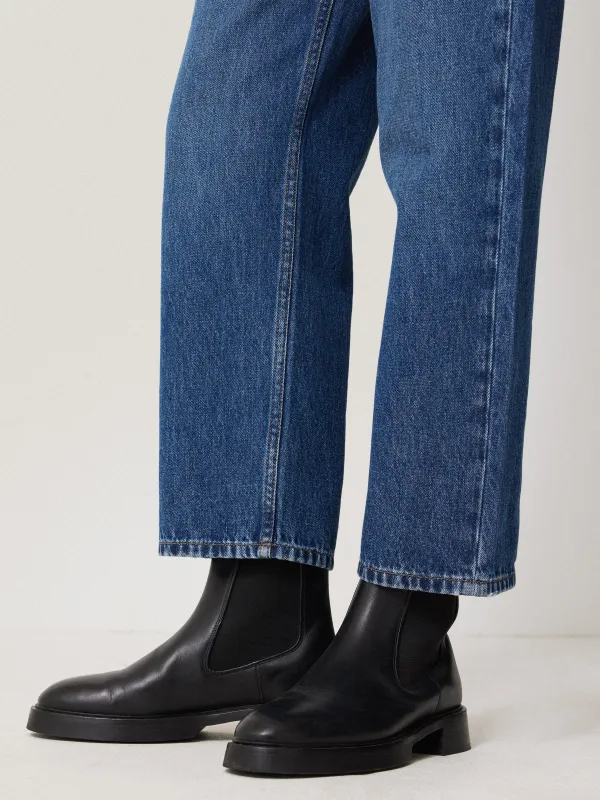 Pembridge Leather Chelsea Boot | Black sold by Jigsaw