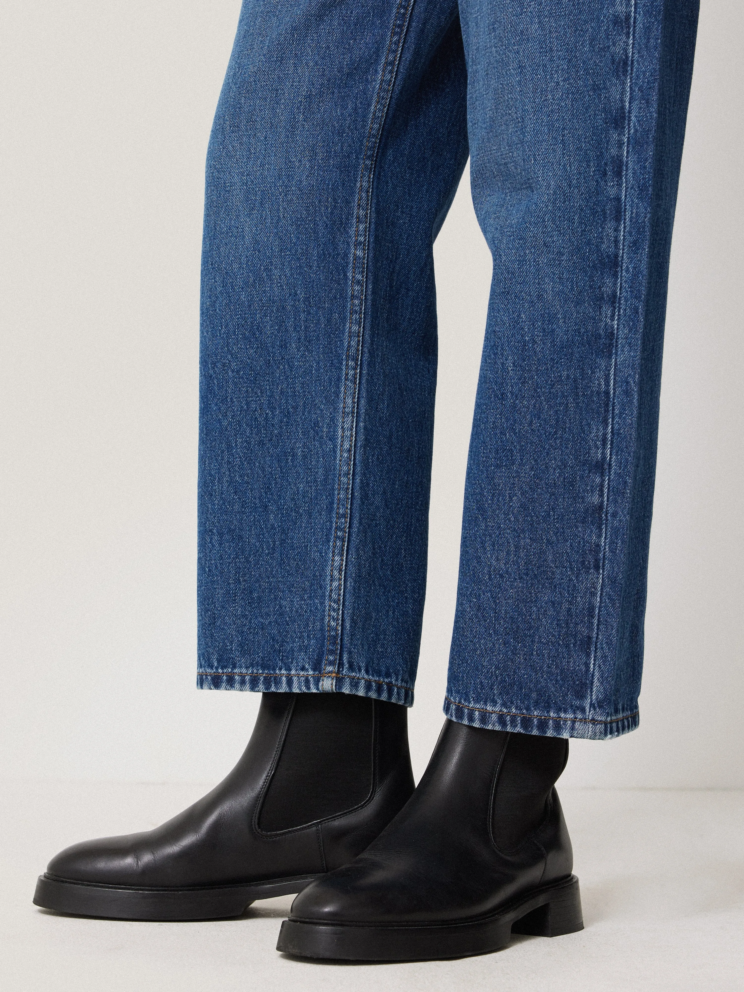 Pembridge Leather Chelsea Boot | Black sold by Jigsaw