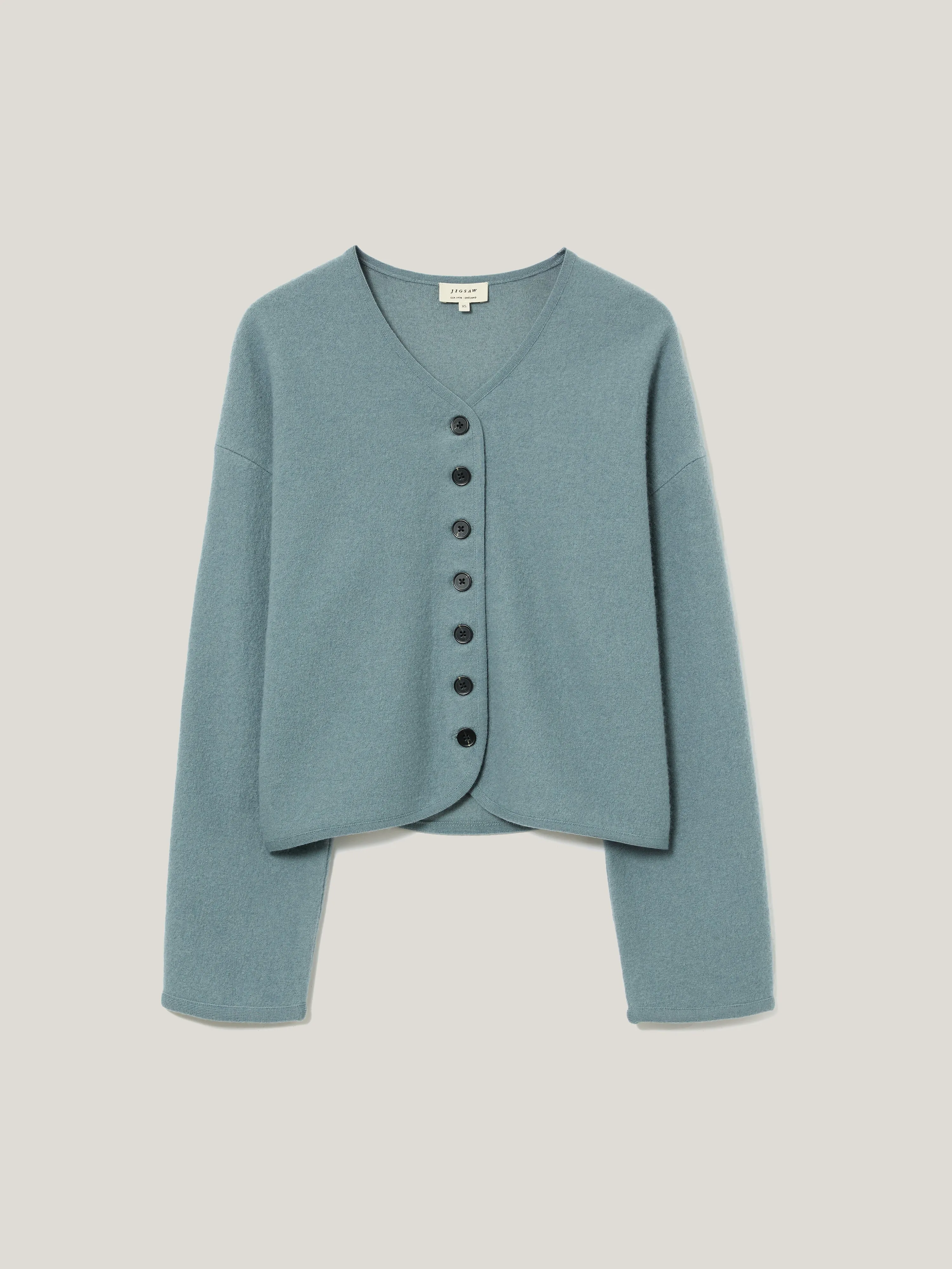 Boiled Wool Blend Jacket | Blue sold by Jigsaw product image thumbnail 5