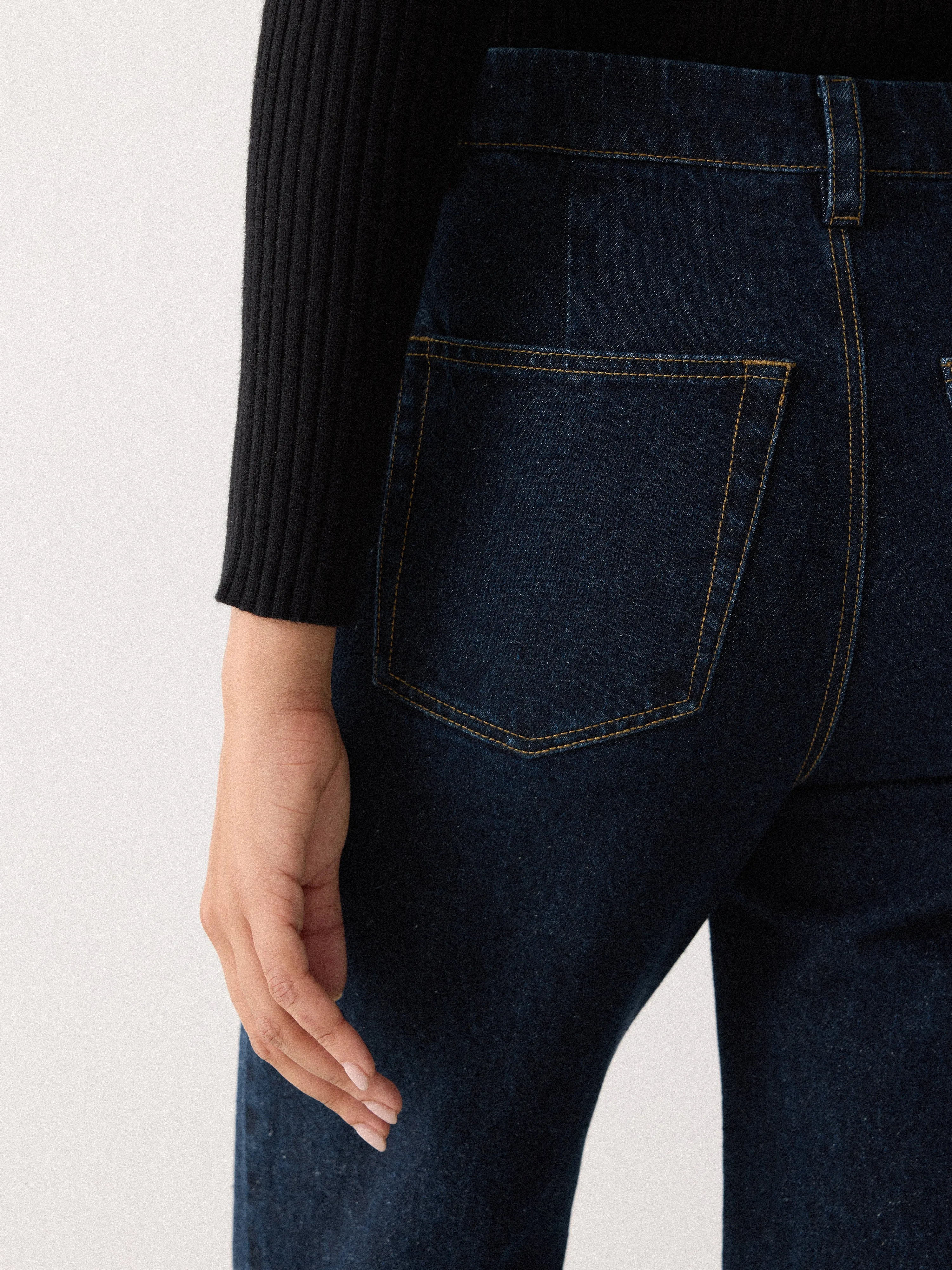 Denim Tailored Bootleg Trouser | Indigo sold by Jigsaw product image thumbnail 2