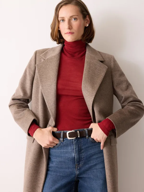 Suede Western belt | Chocolate sold by Jigsaw