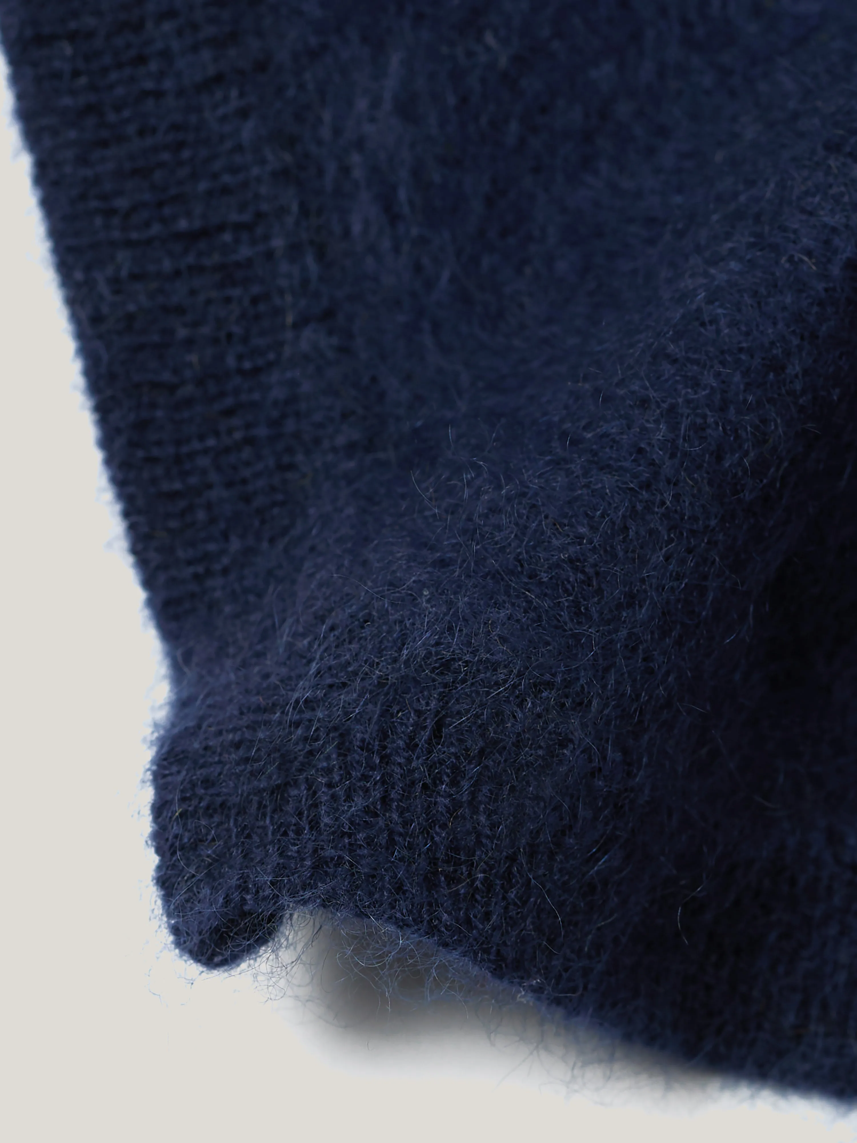 Halo Cashmere Triangle Scarf | Navy sold by Jigsaw product image thumbnail 3