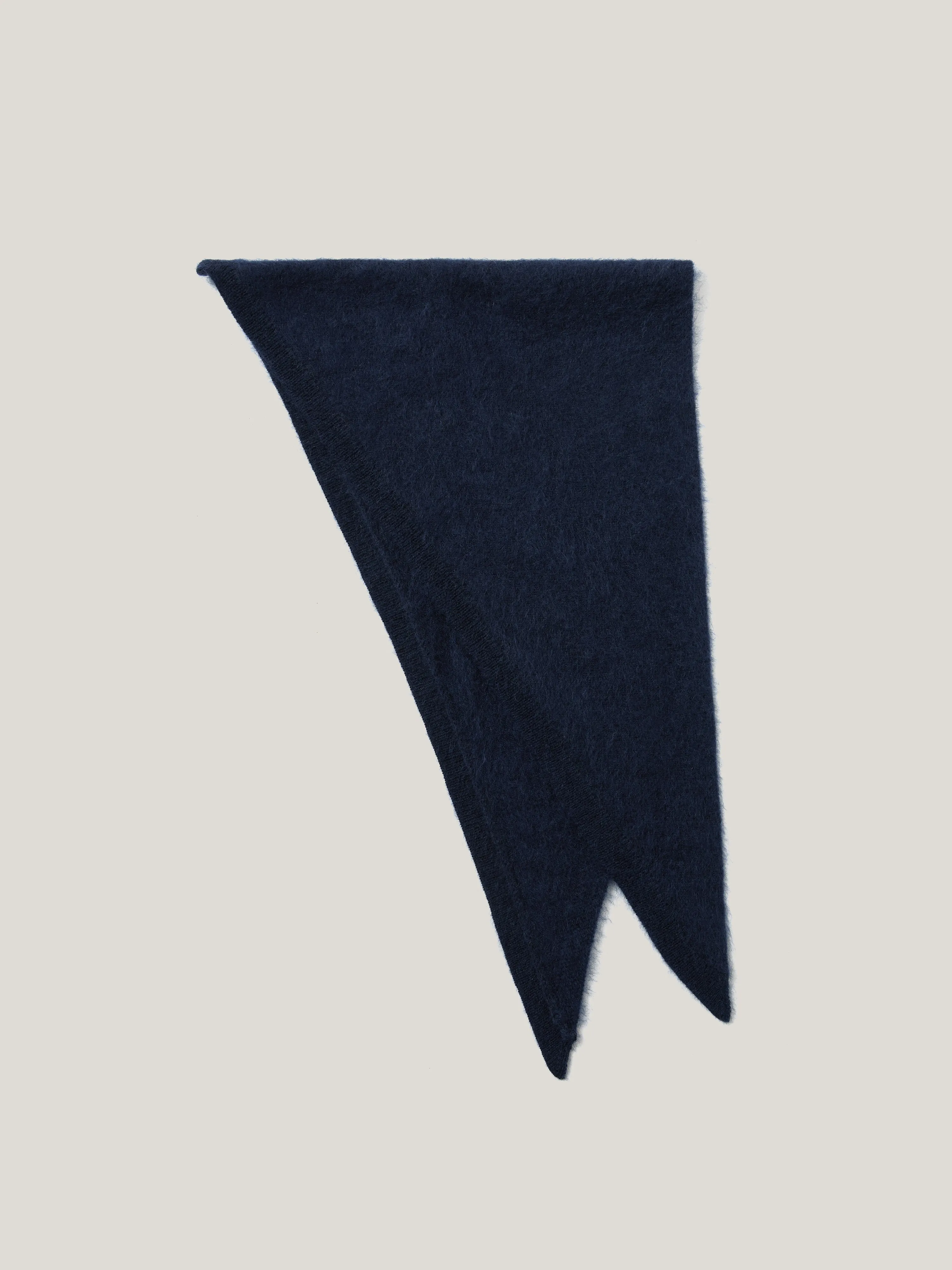 Halo Cashmere Triangle Scarf | Navy sold by Jigsaw product image thumbnail 4